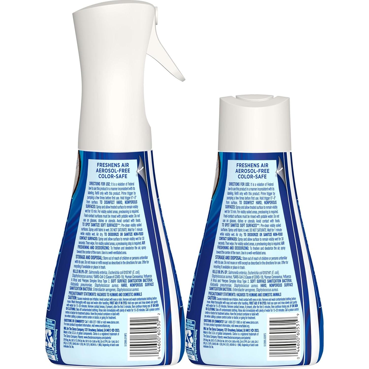 Clorox Scentiva Nebulizador Desinfectante Coco y Lirio 1L