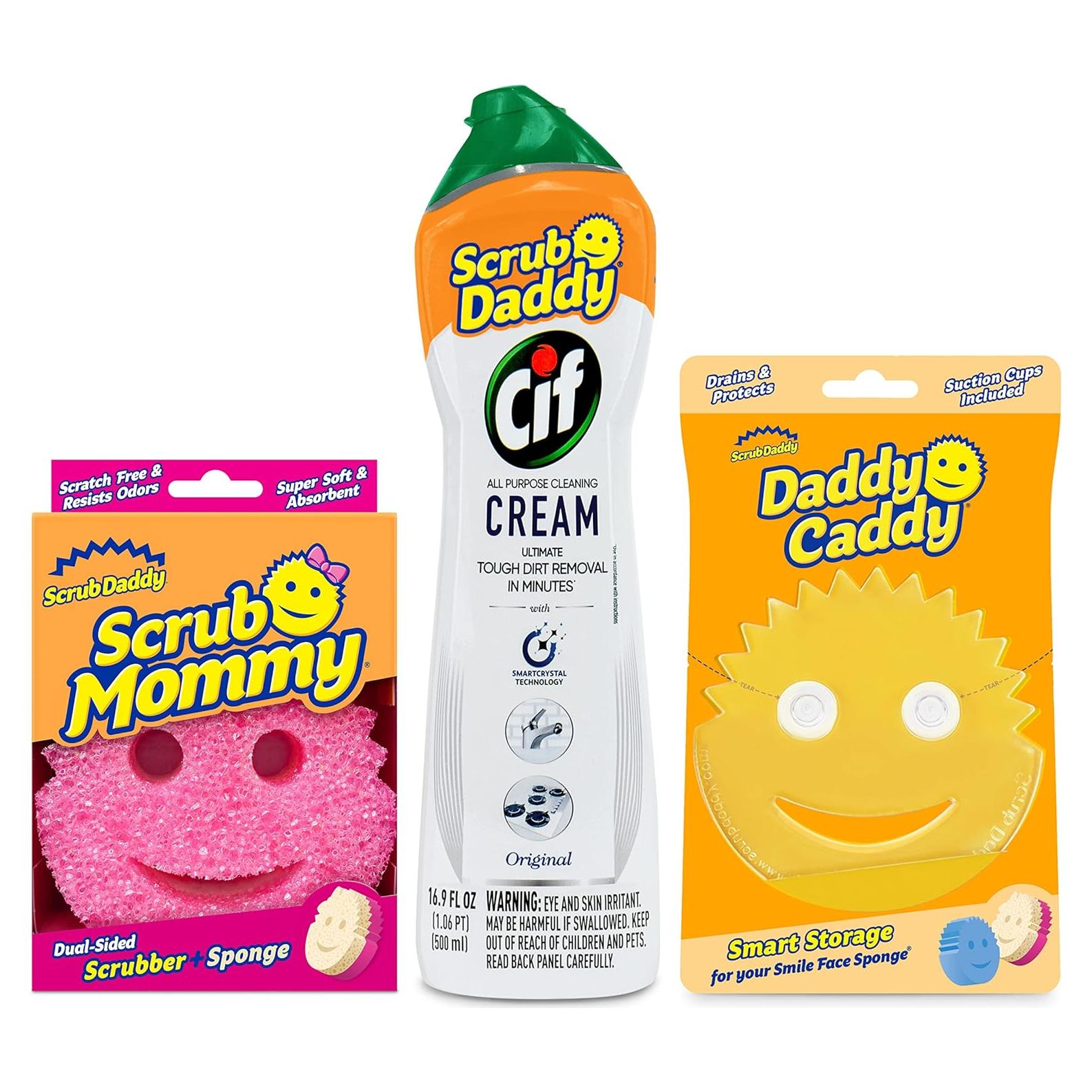 Kit de Limpieza Scrub Daddy + Cif Multiusos - 3 Piezas