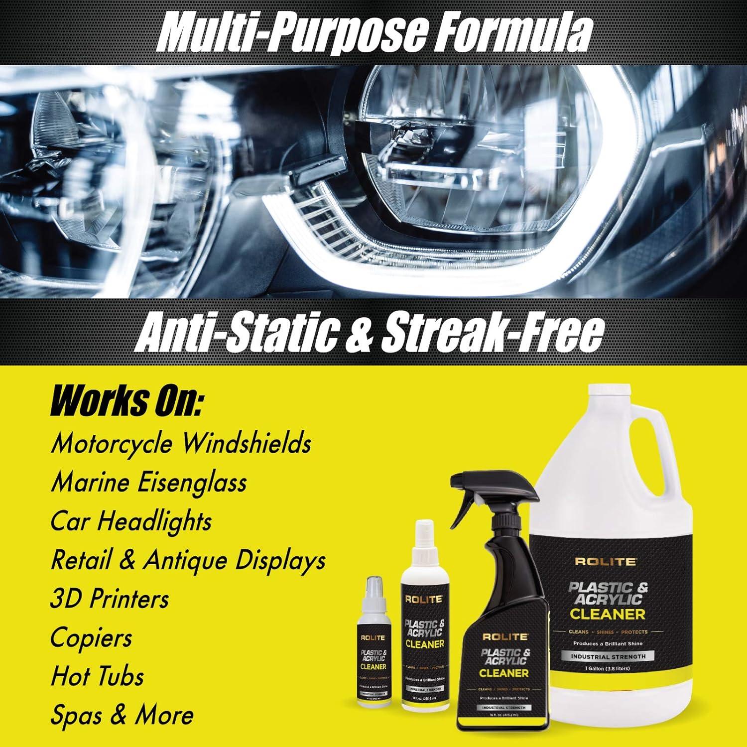 Limpiador de Plástico y Acrílico Rolite 118 ml - Pulidor Brillante