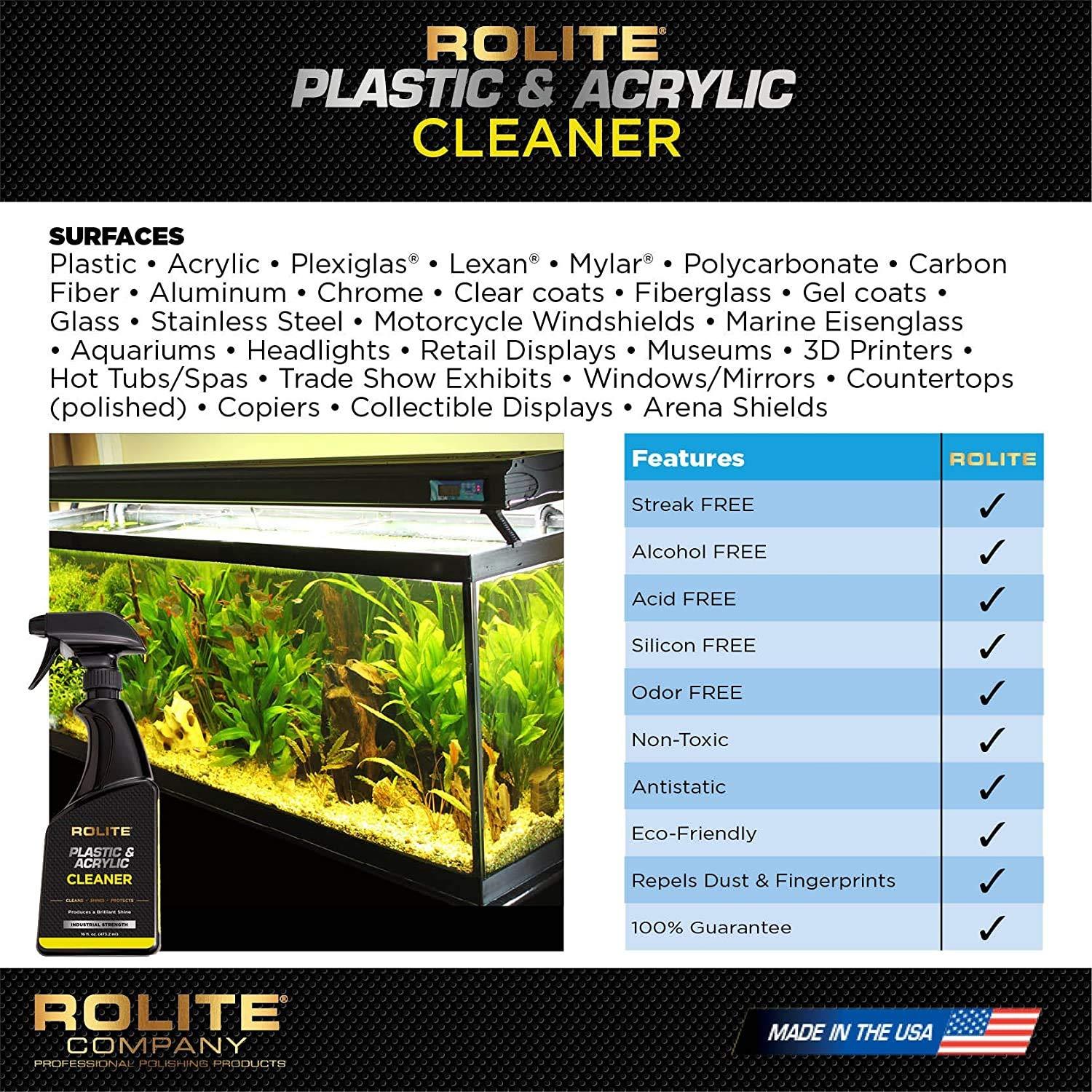 Limpiador de Plástico y Acrílico Rolite 236.6 ml - Paquete de 2