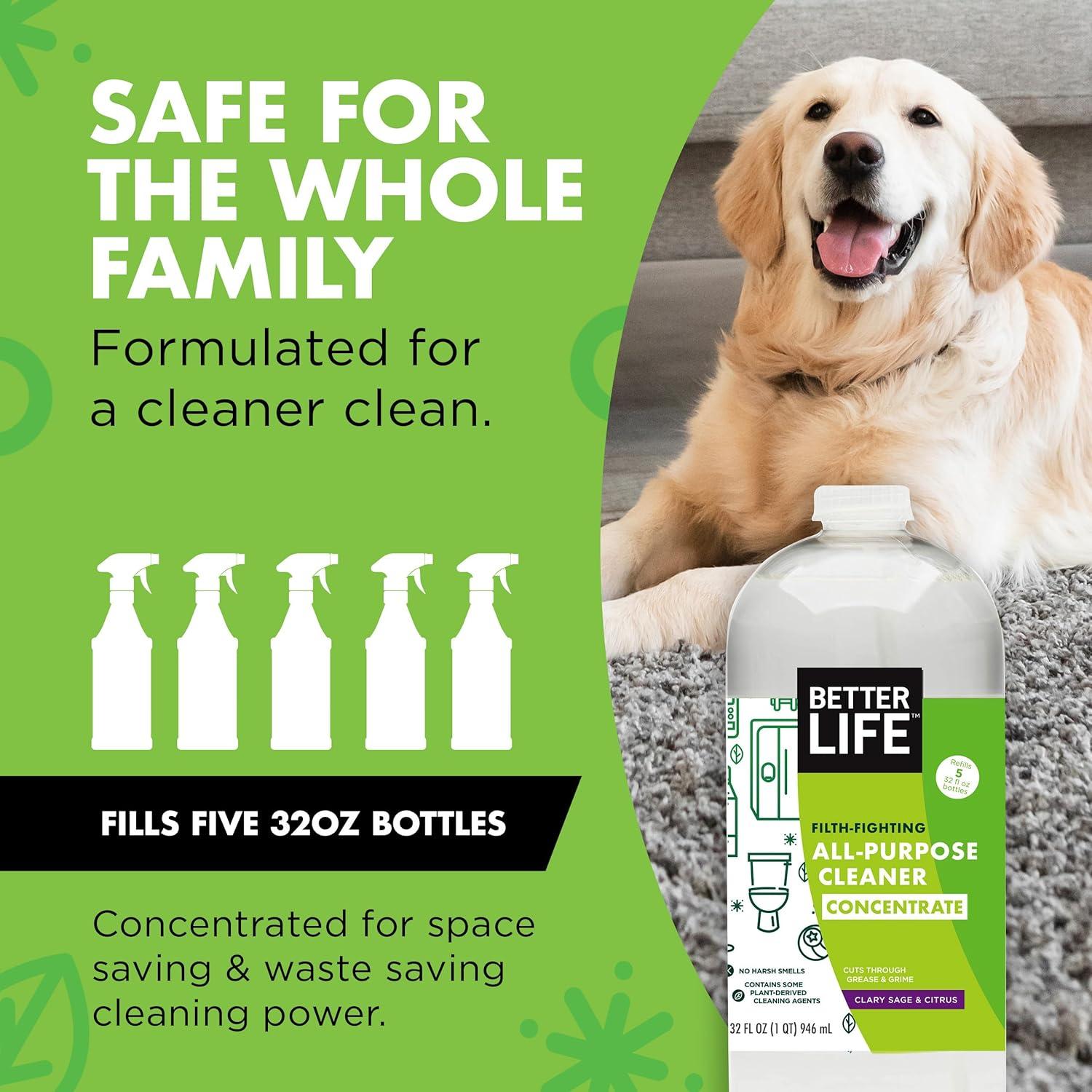 Limpiador Multiusos Concentrado Mejor Vida 946ml Salvia y Cítricos