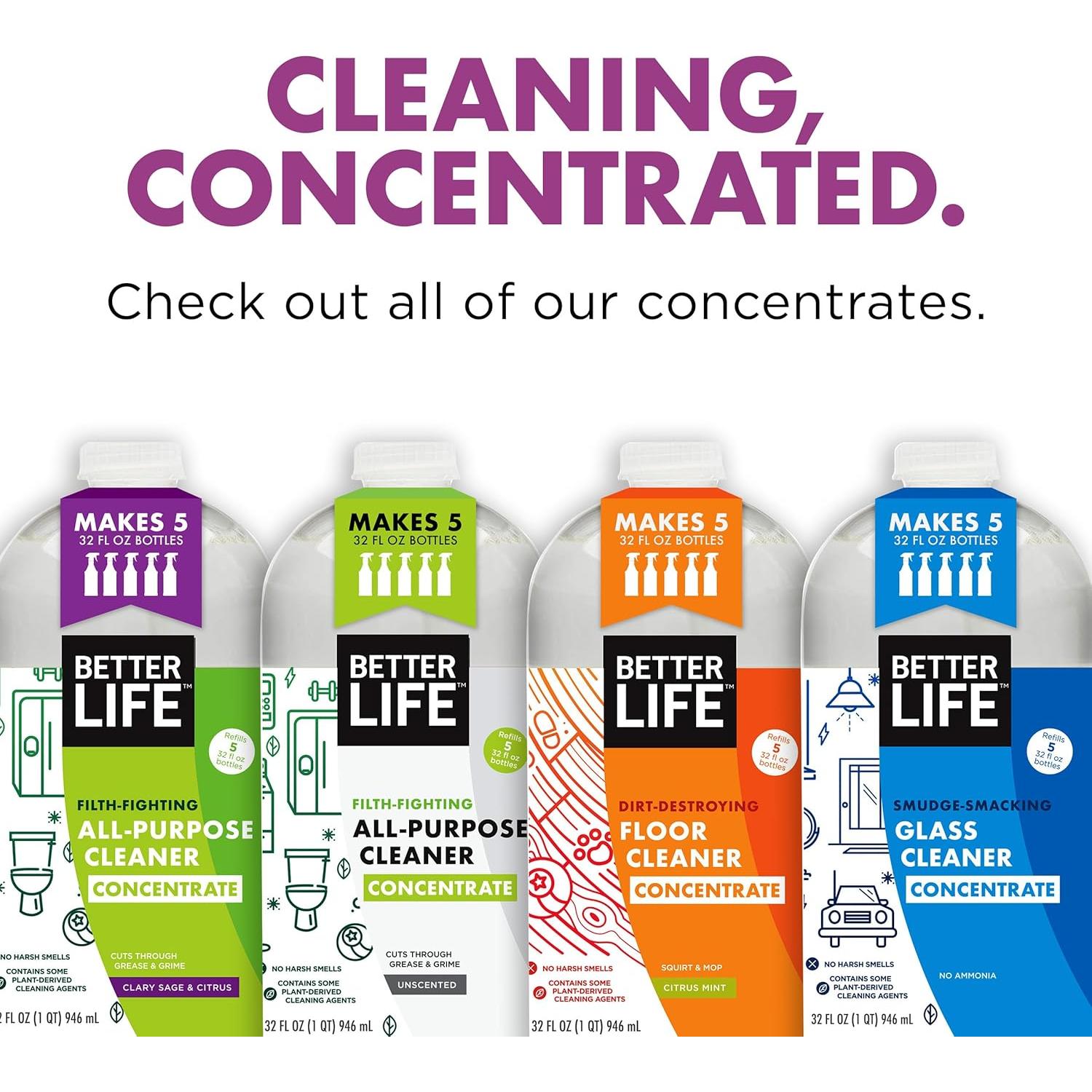 Limpiador Multiusos Concentrado Mejor Vida 946ml Salvia y Cítricos