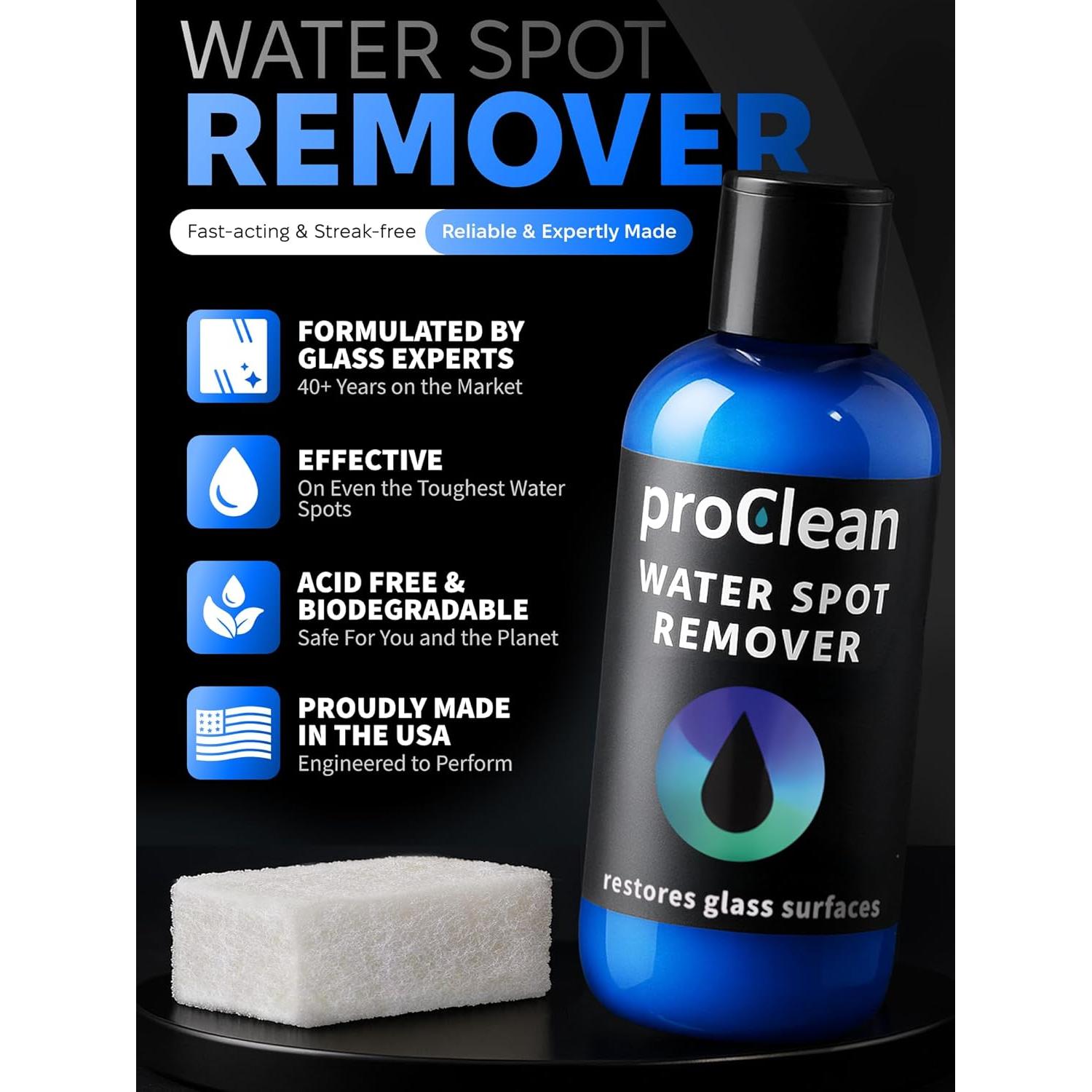 ProClean Removedor de Manchas de Agua Dura - Vidrio y Metal