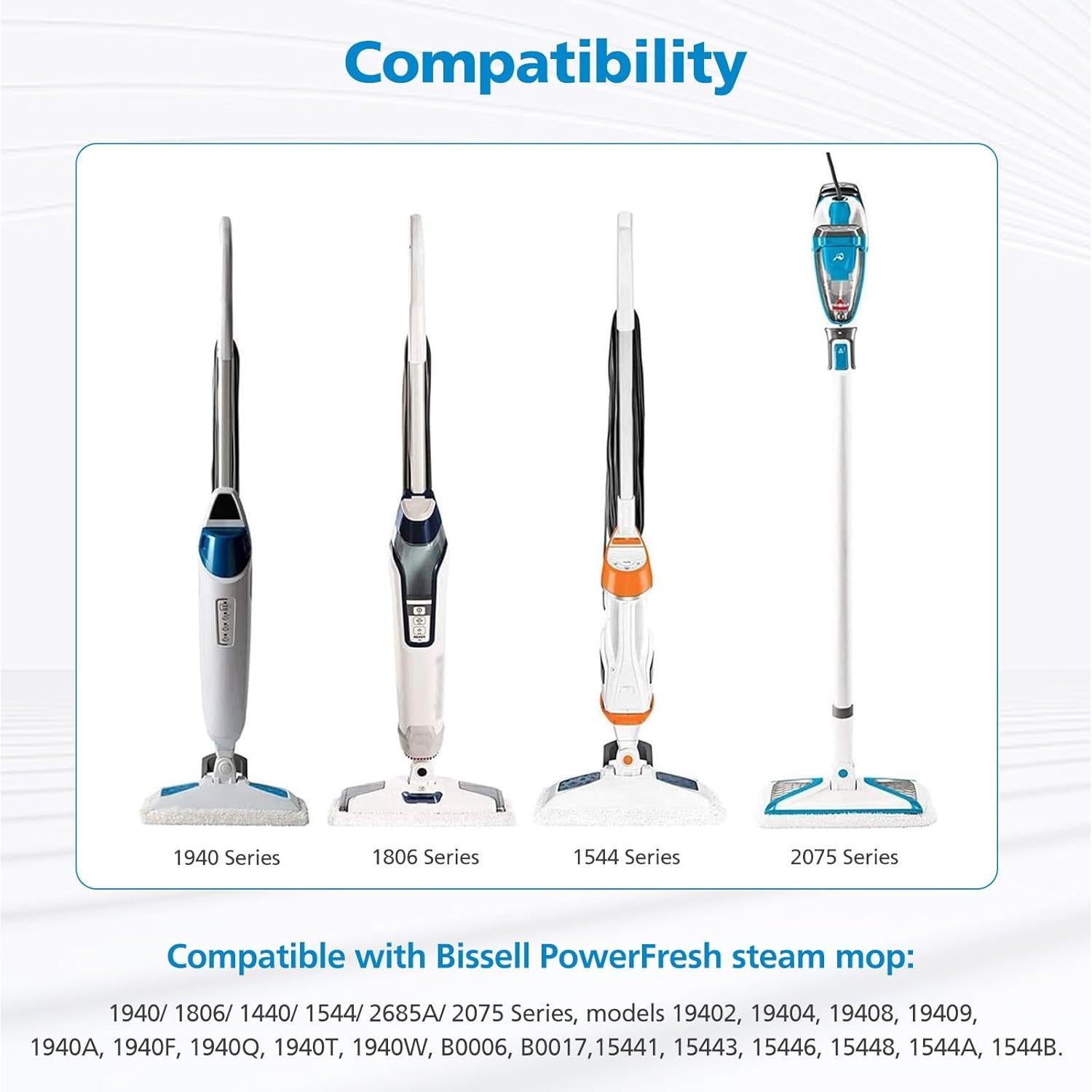 Paquete de 6 almohadillas de mopa Bissell PowerFresh 1940
