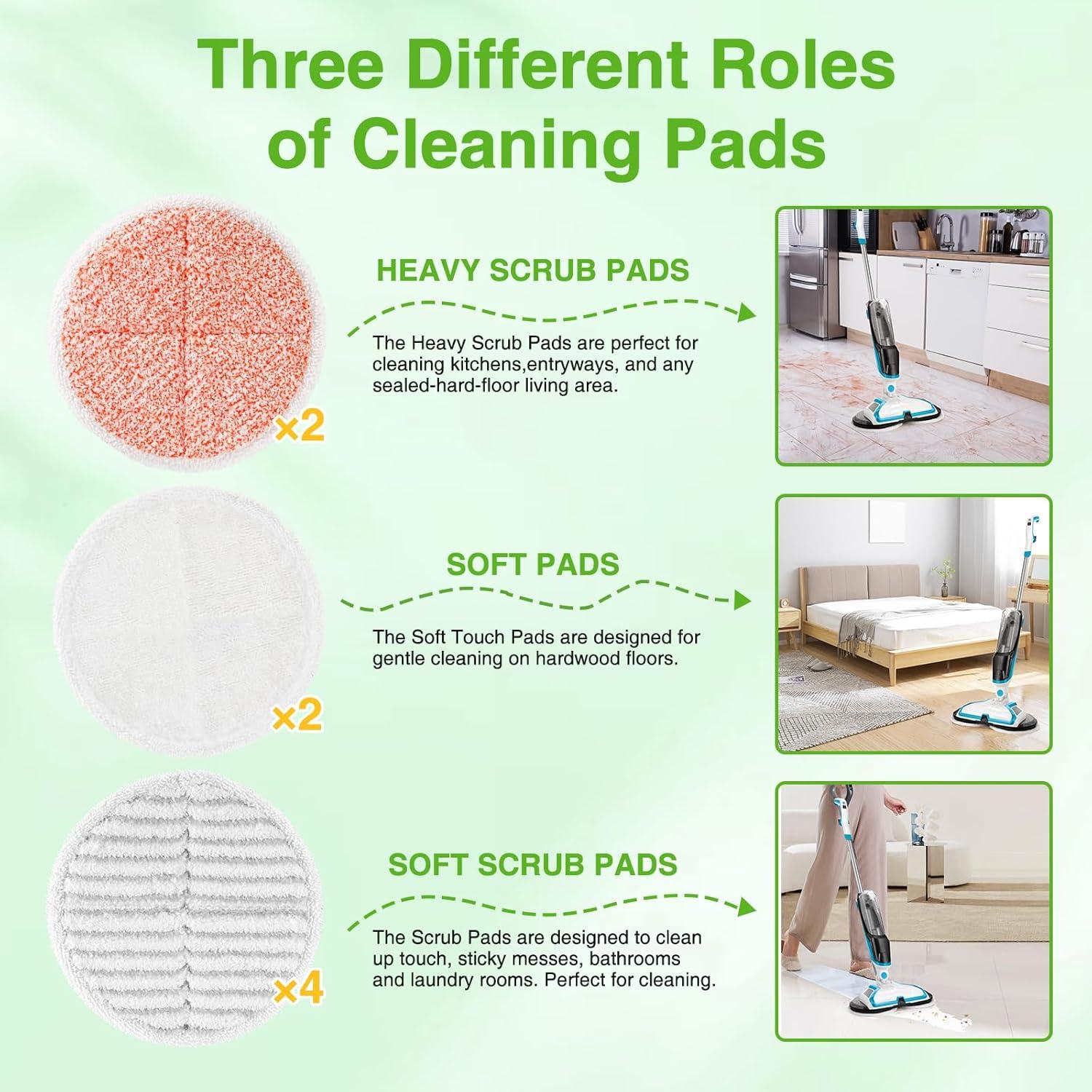 Almohadillas de Reemplazo Bissell Spinwave 2124 - 8 Piezas