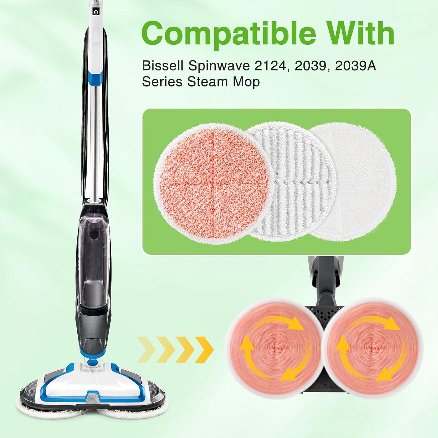 Almohadillas de Reemplazo Bissell Spinwave 2124 - 8 Piezas