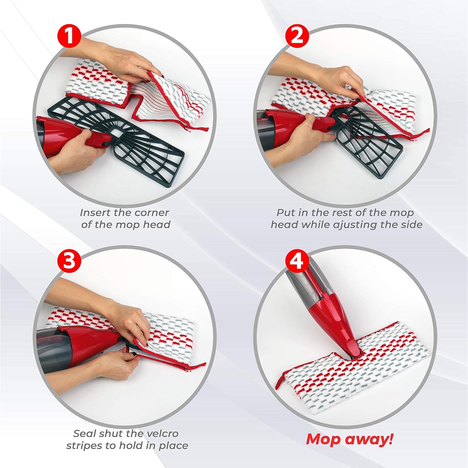 Recargas de Mopa Lavable Flammi para ProMist MAX - 4 Unidades