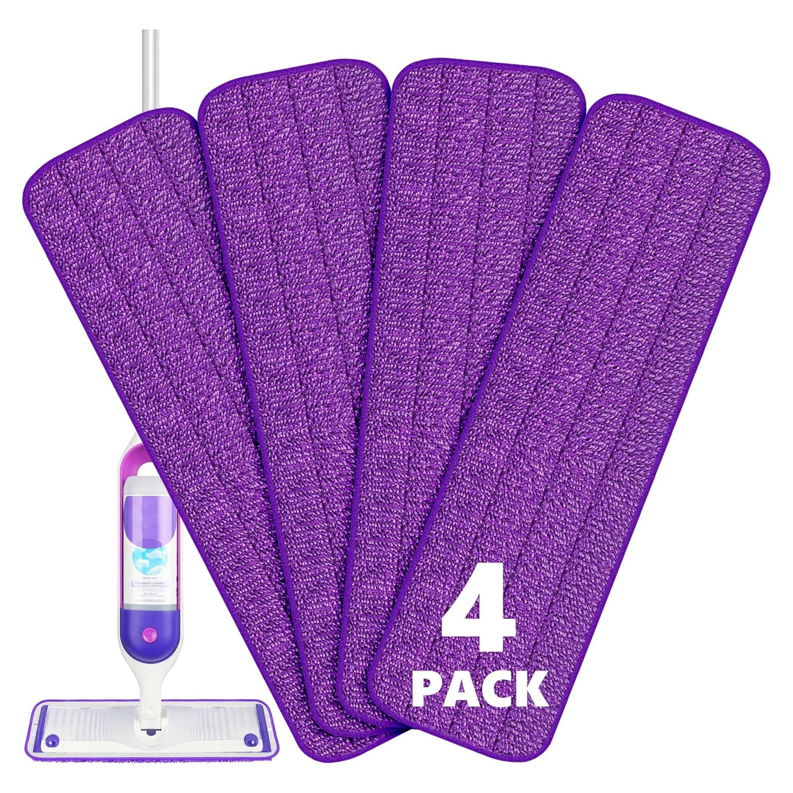 4 Almohadillas Reutilizables Microfibra BPAWA 15" para Mopa