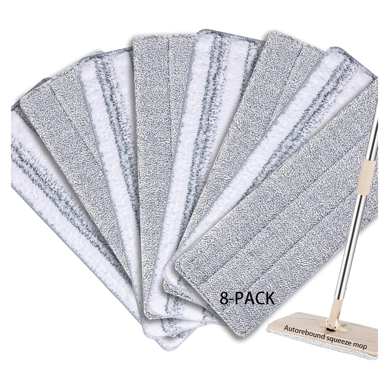 Paquete de 8 Paños de Microfibra para Mopa Bycarm 33 cm