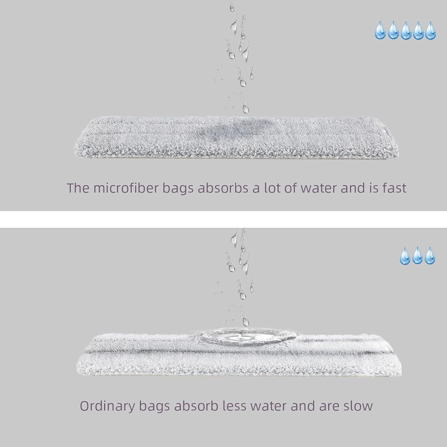 Paquete de 8 Paños de Microfibra para Mopa Bycarm 33 cm