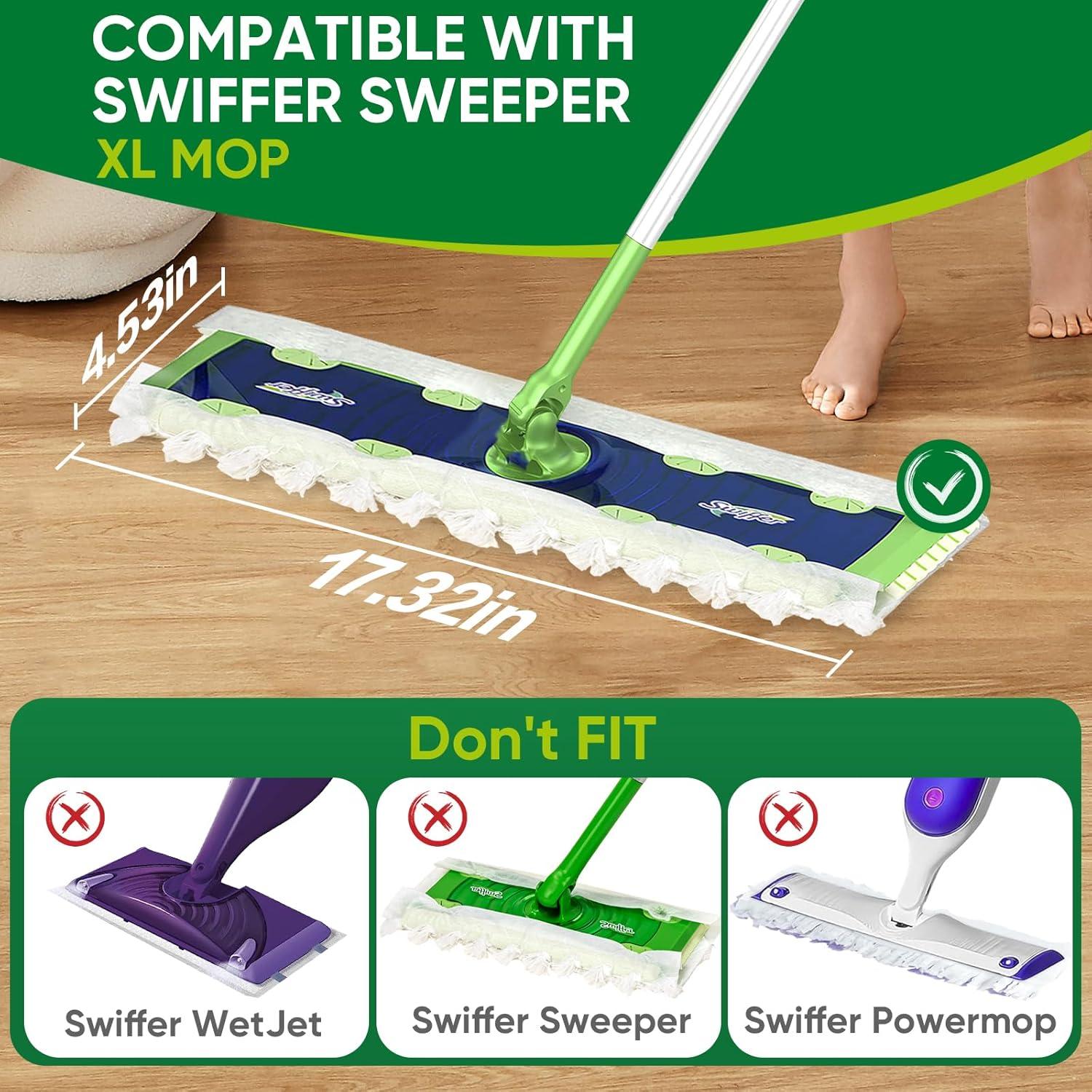 Paños de Barrido Seco XL YHOVID para Trapeador Swiffer - 60 Unidades