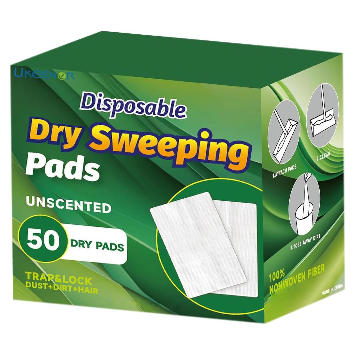 Repuestos de Mopa Secos Ukeenor 50 Paños Desechables 19.8x30cm