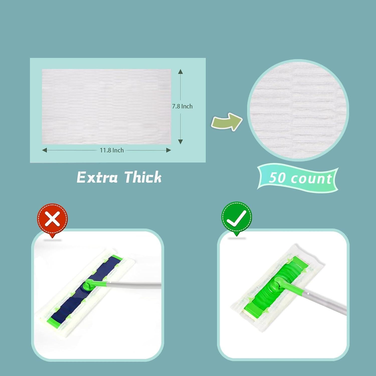 Repuestos de Mopa Secos Ukeenor 50 Paños Desechables 19.8x30cm