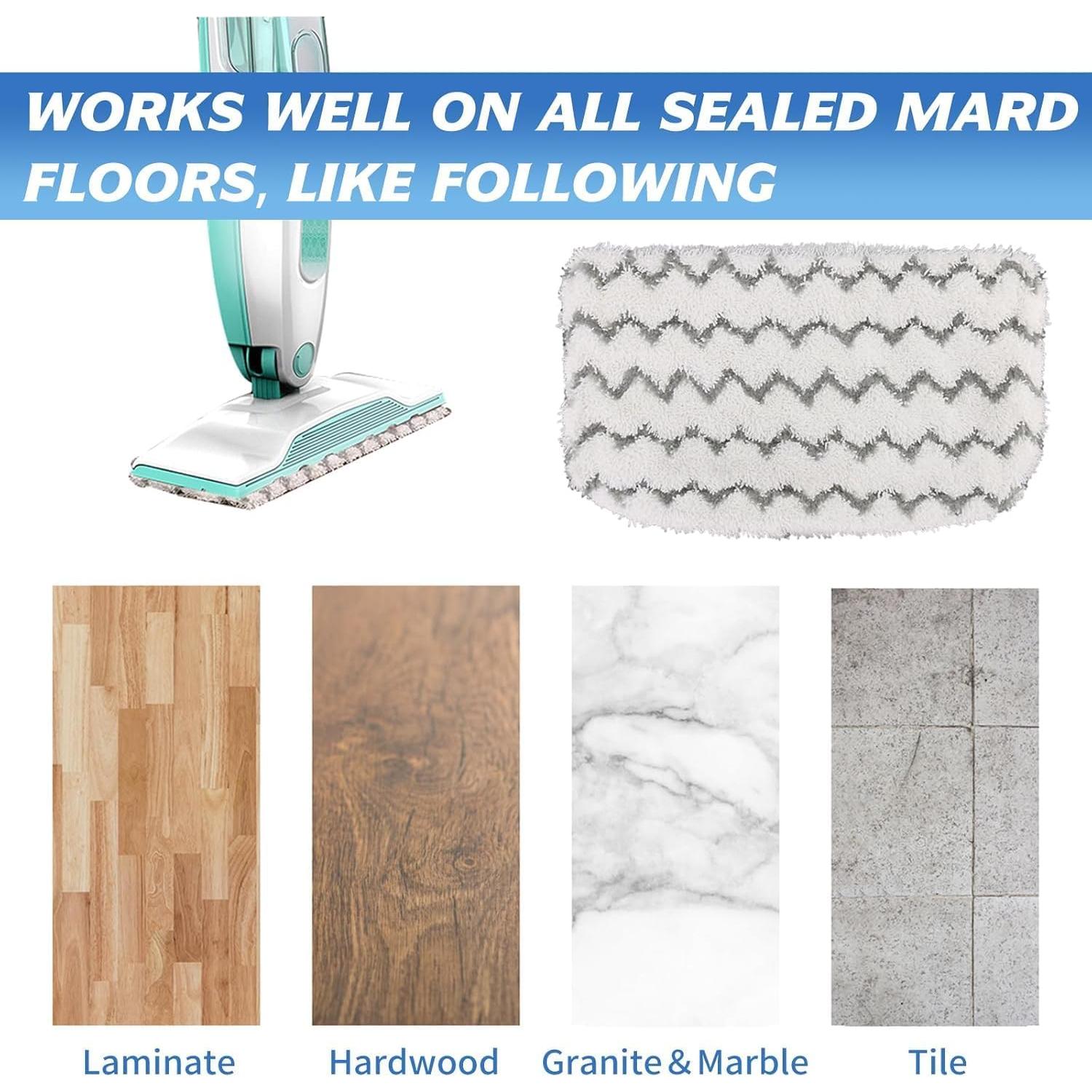 Paquete de 6 Almohadillas de Microfibra Tidy Monster para Mopa Shark S1000