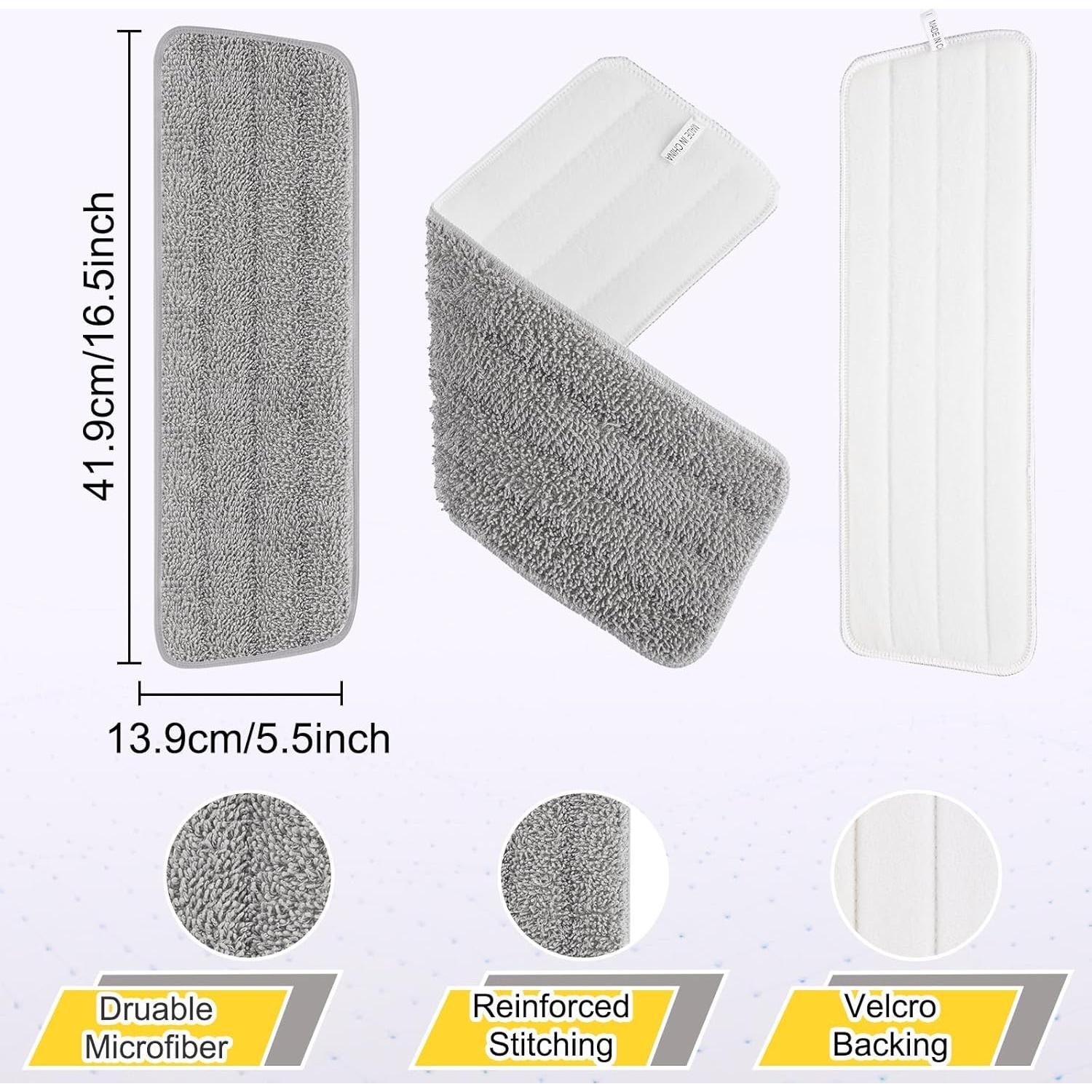 Juego de 8 Almohadillas de Fregona Reutilizables H-Gamely 41.91 cm