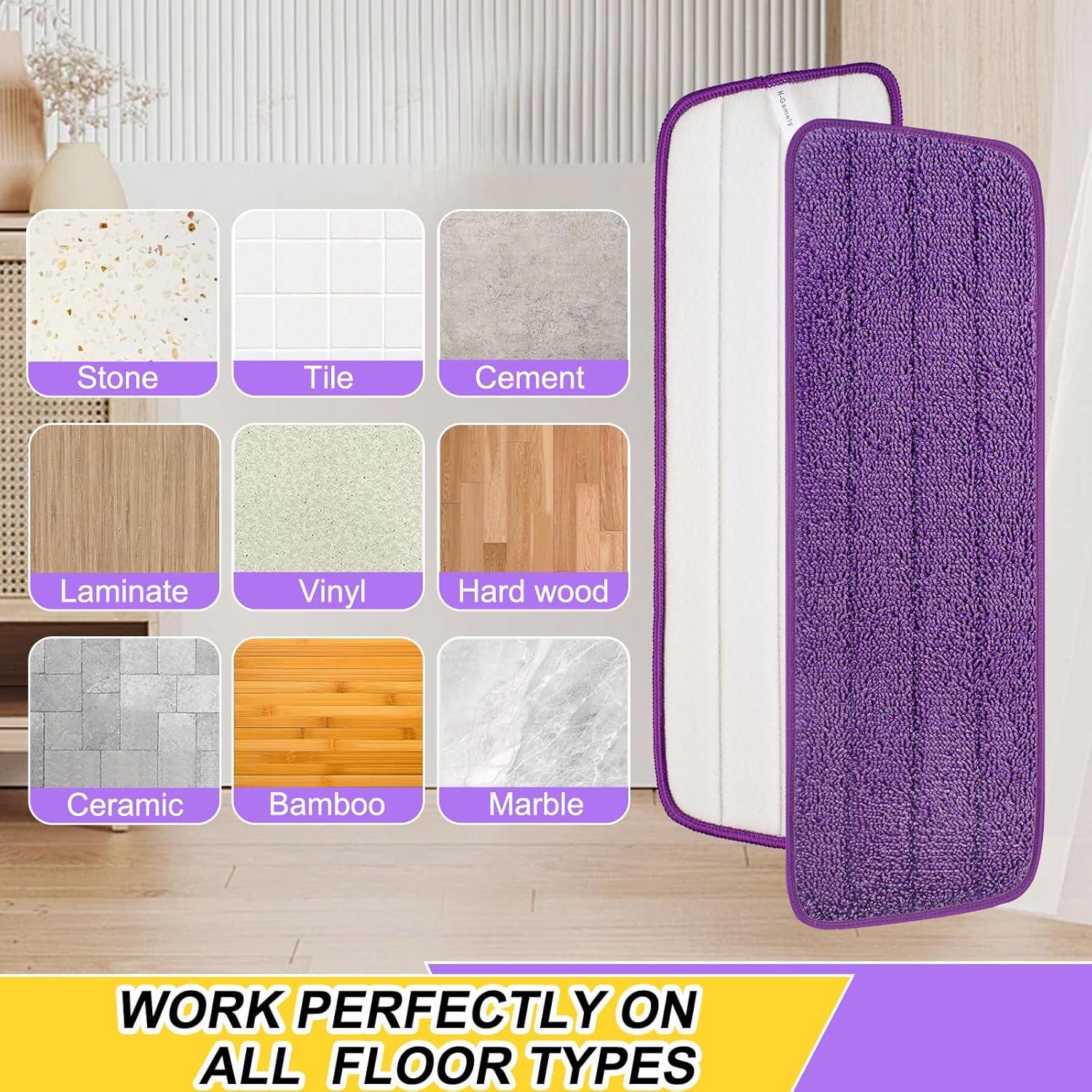 Juego de 8 Almohadillas de Fregona Reutilizables H-Gamely 41.91 cm