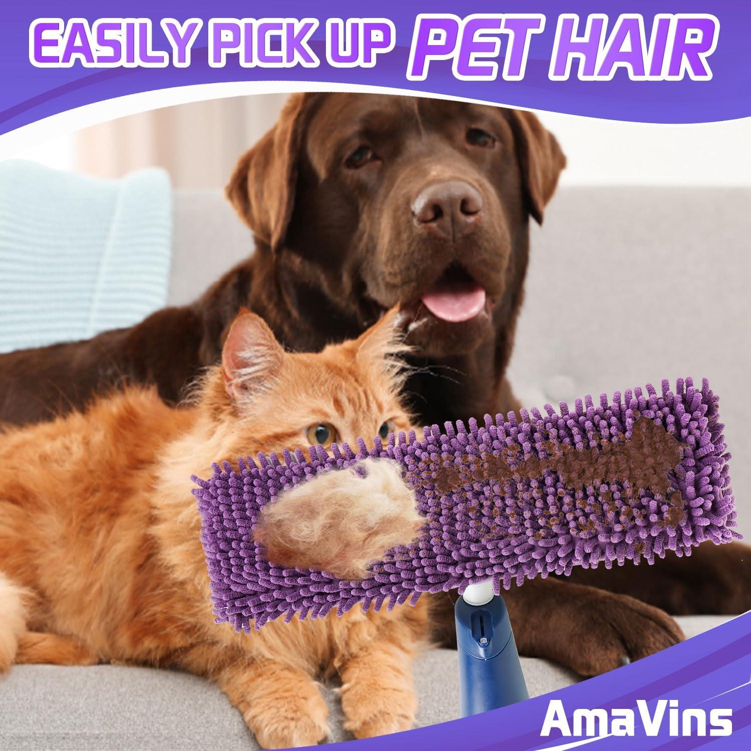 Almohadillas de Microfibra Reutilizables AmaVins para Trapeador Bona - Paquete de 2