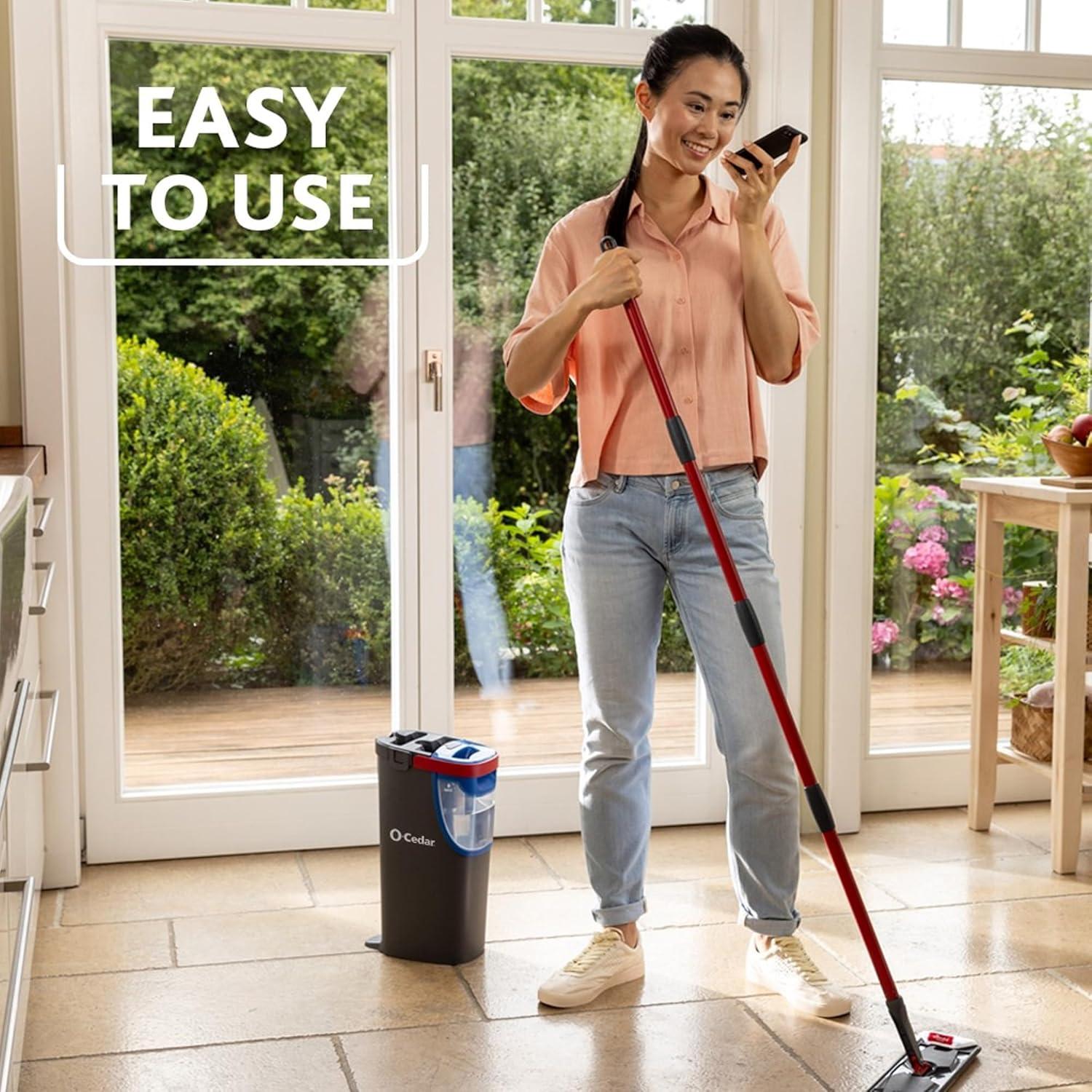 O-Cedar H2prO Mopas de Microfibra Reutilizables - Paquete de 2