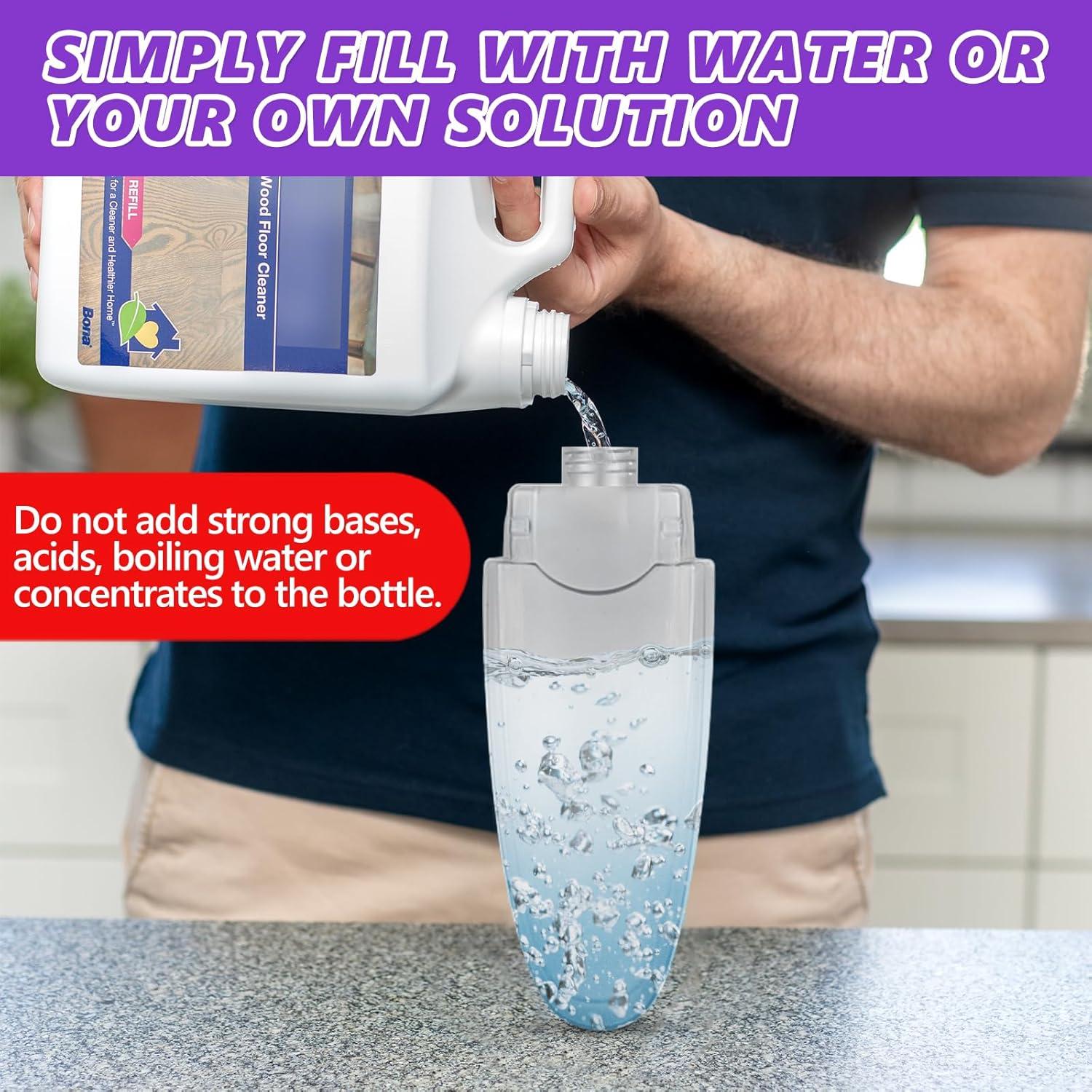 Trapeador con Spray HOMTOYOU para Limpieza de Pisos - 3 Almohadillas Microfibra