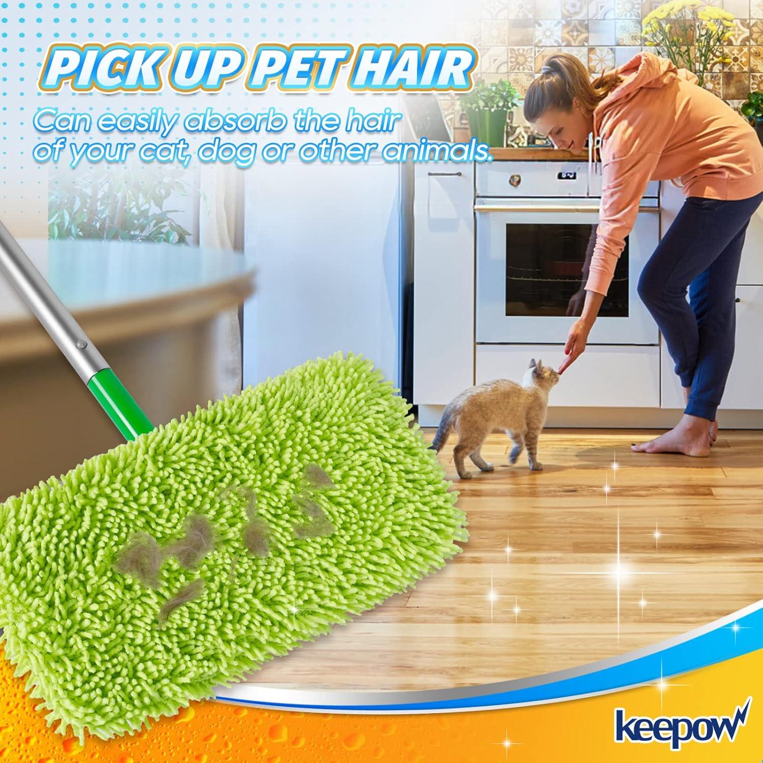 Paños de Mopa Reutilizables KEEPOW para Swiffer - 4 Unidades
