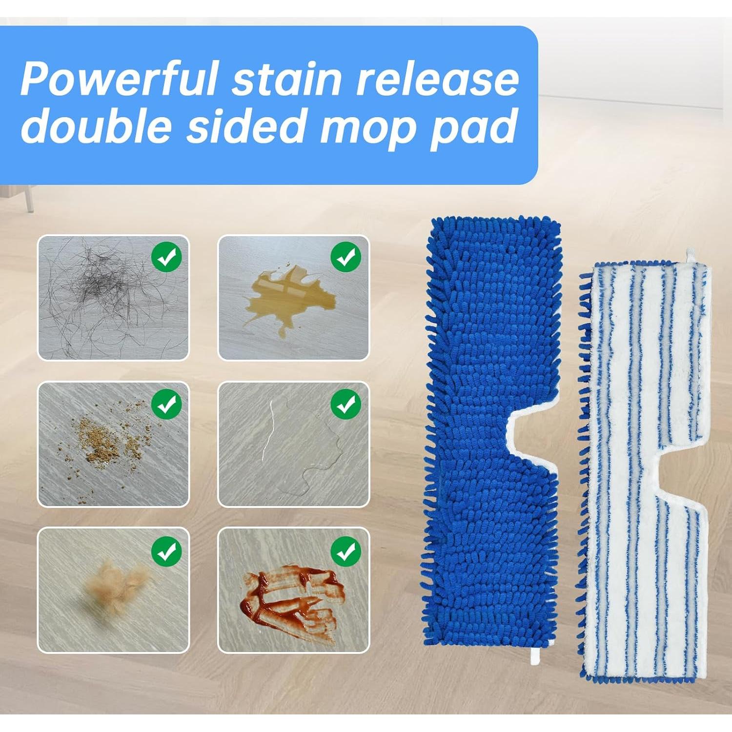 Paquete de 4 cabezales de mopa O-Cedar Dual Action 50x14.5cm