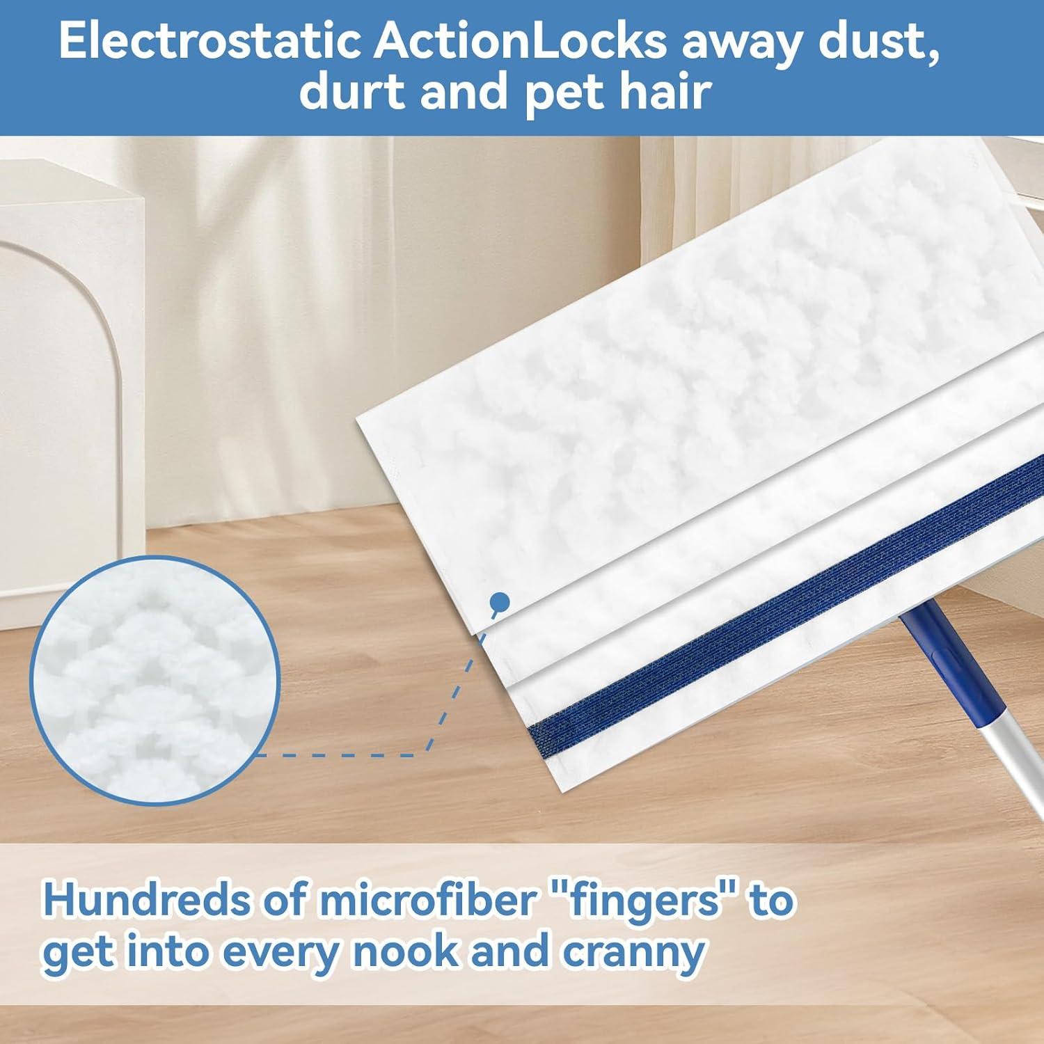 50 Almohadillas Desechables para Mopa Bona 43x13 cm Microfibra