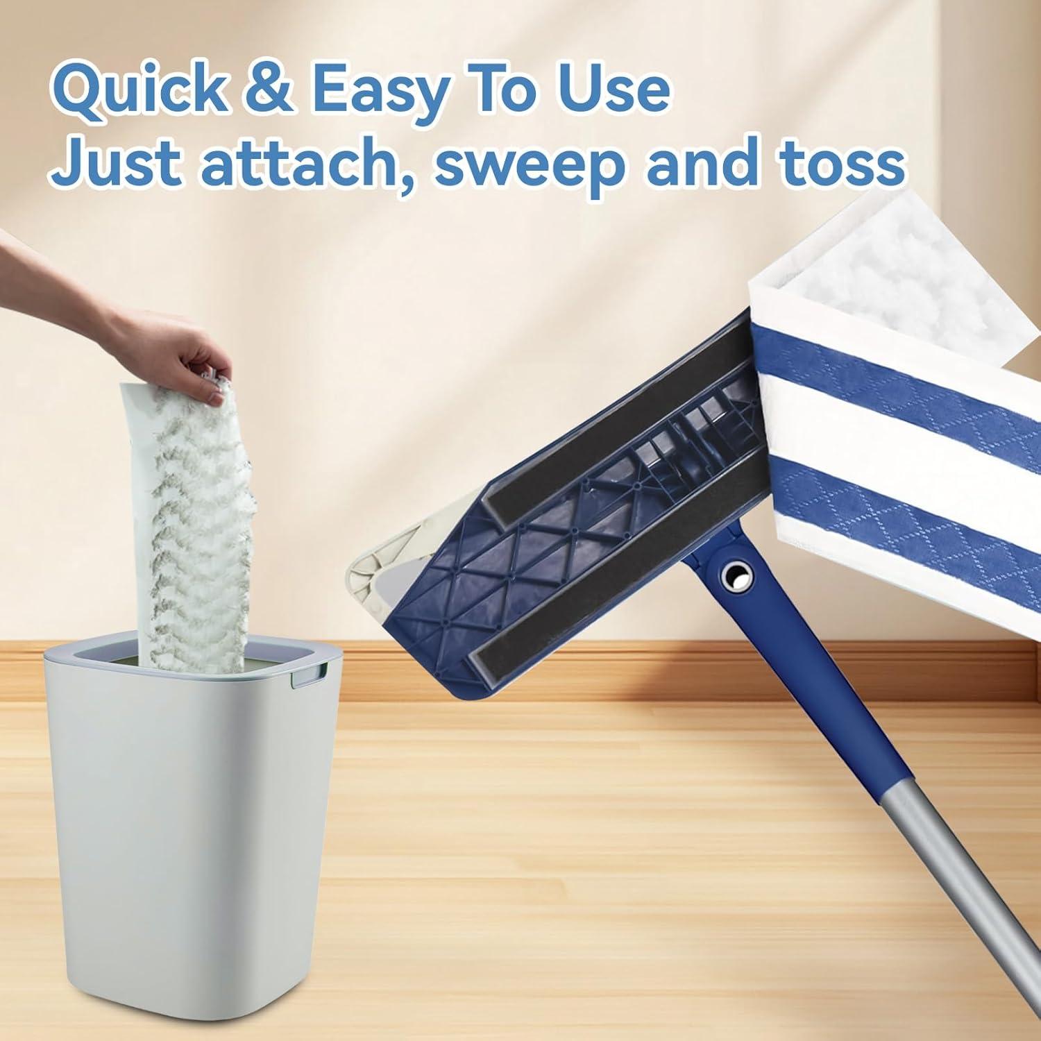 50 Almohadillas Desechables para Mopa Bona 43x13 cm Microfibra