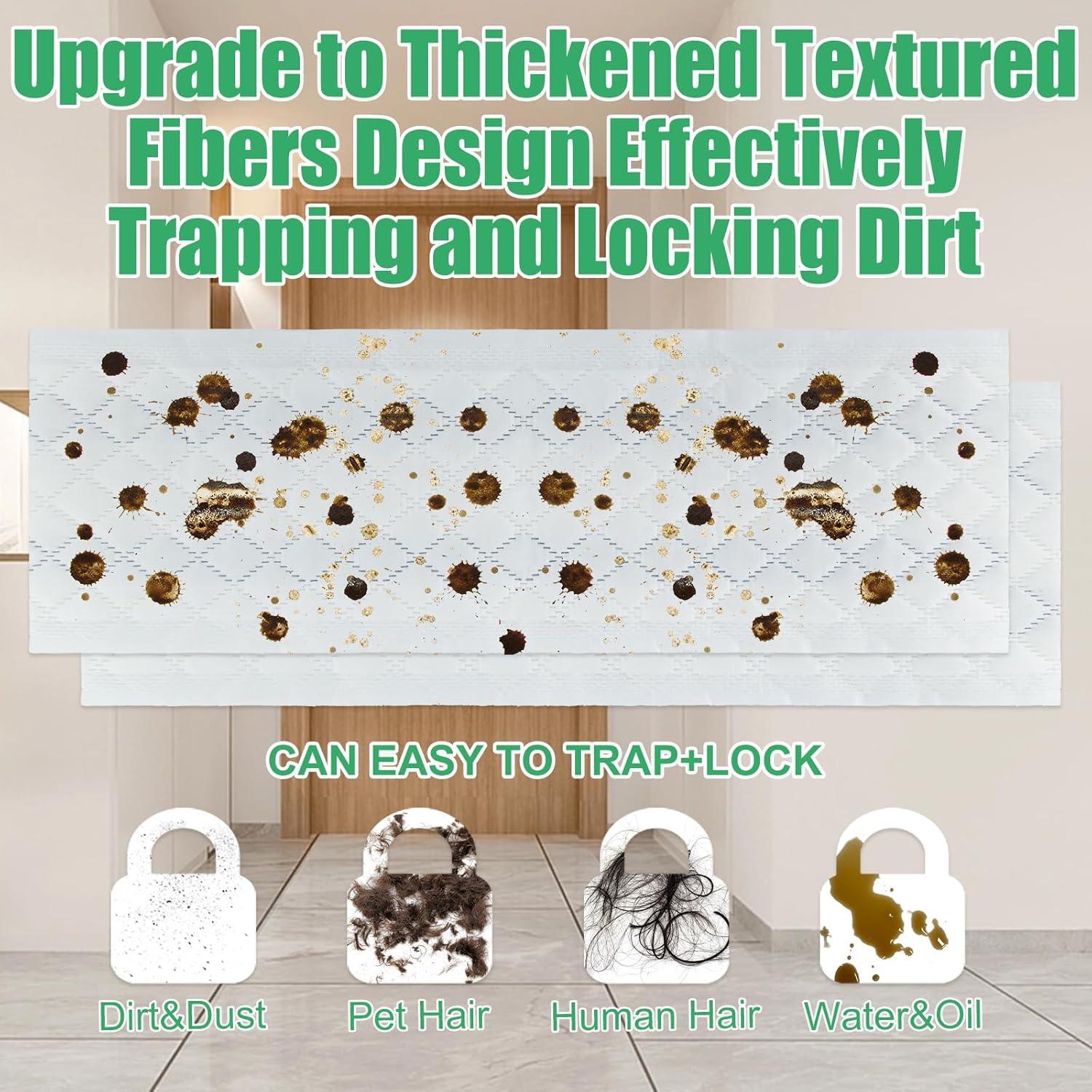 60 Almohadillas de Limpieza Profunda ZQZiQi para Trapeadores 45.72x12.7cm