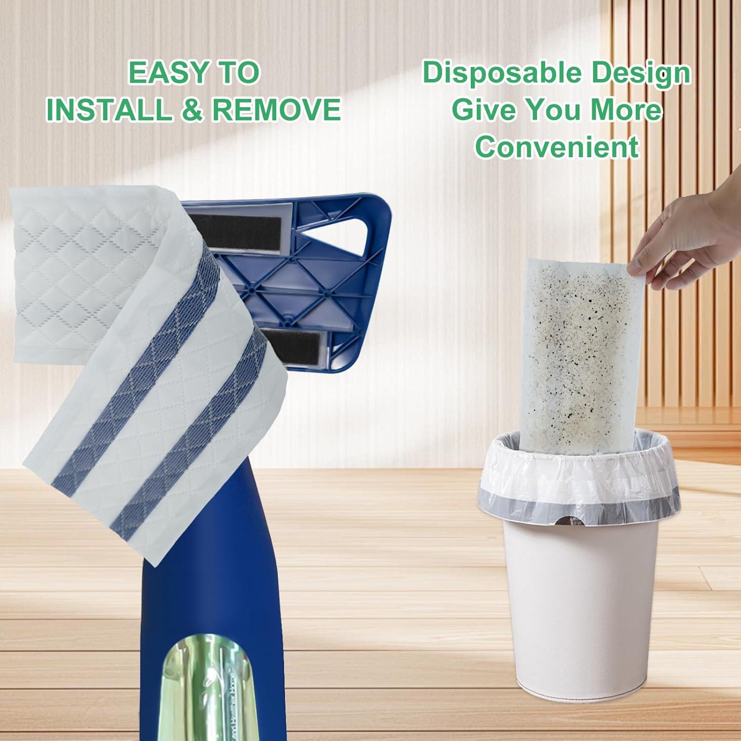 60 Almohadillas de Limpieza Profunda ZQZiQi para Trapeadores 45.72x12.7cm