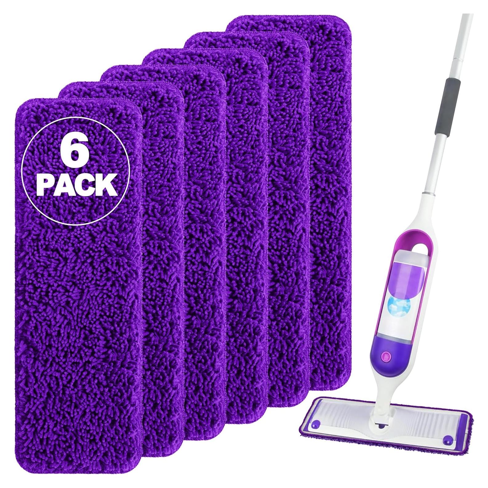 Paquete de 6 Paños de Mopa Reutilizables Wodemom 38.9x13 cm