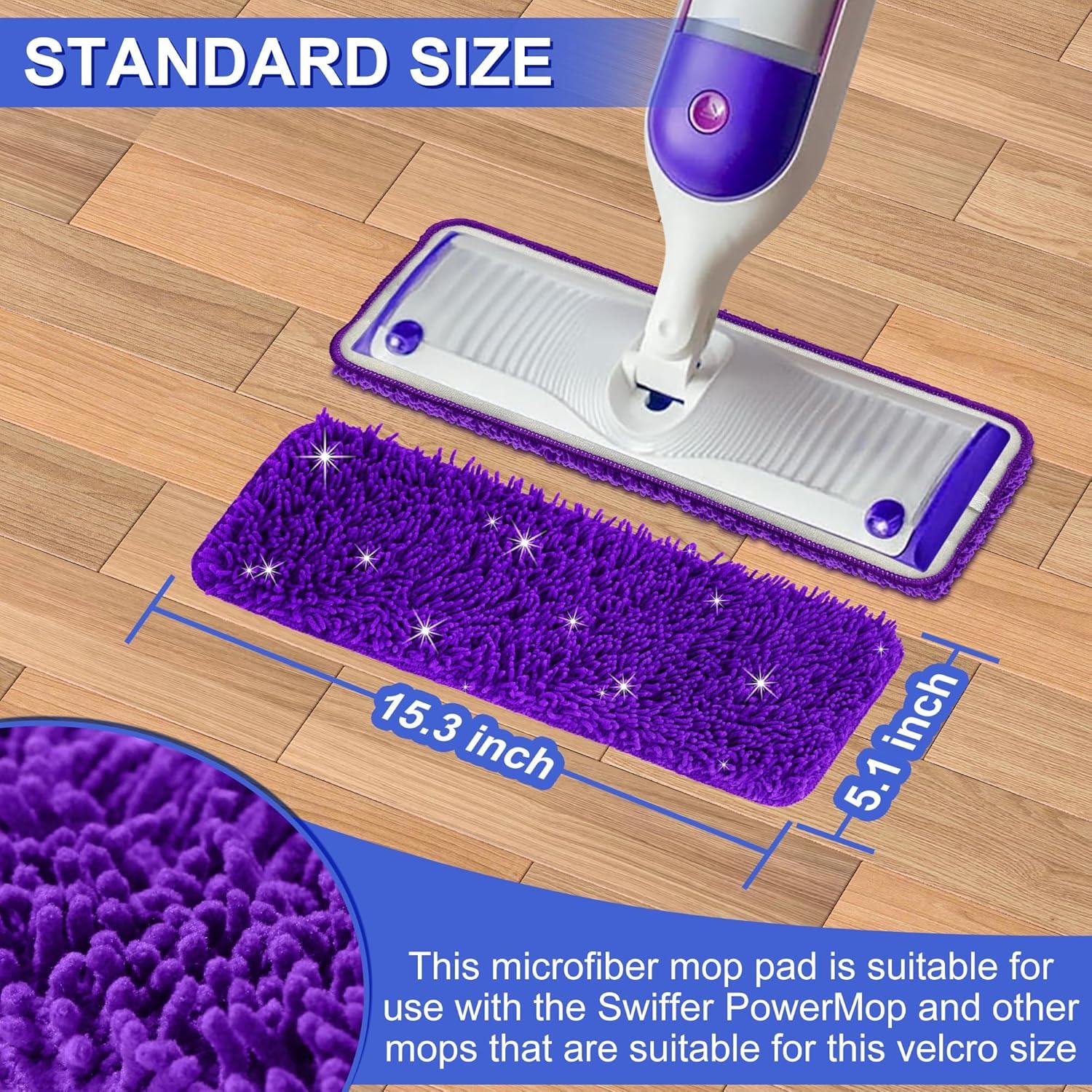 Paquete de 6 Paños de Mopa Reutilizables Wodemom 38.9x13 cm