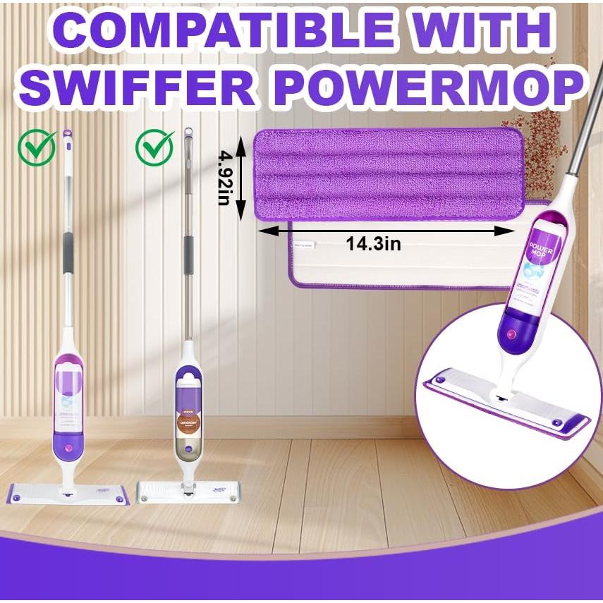 Paquete de 6 Almohadillas de Microfibra Reutilizables INFICRIME 33-38cm