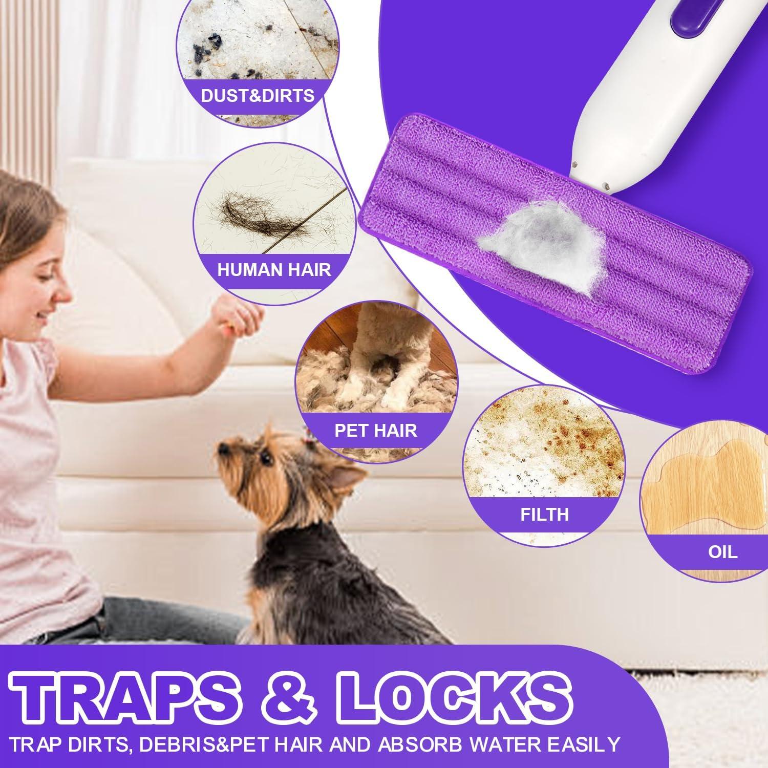 Paquete de 6 Almohadillas de Microfibra Reutilizables INFICRIME 33-38cm