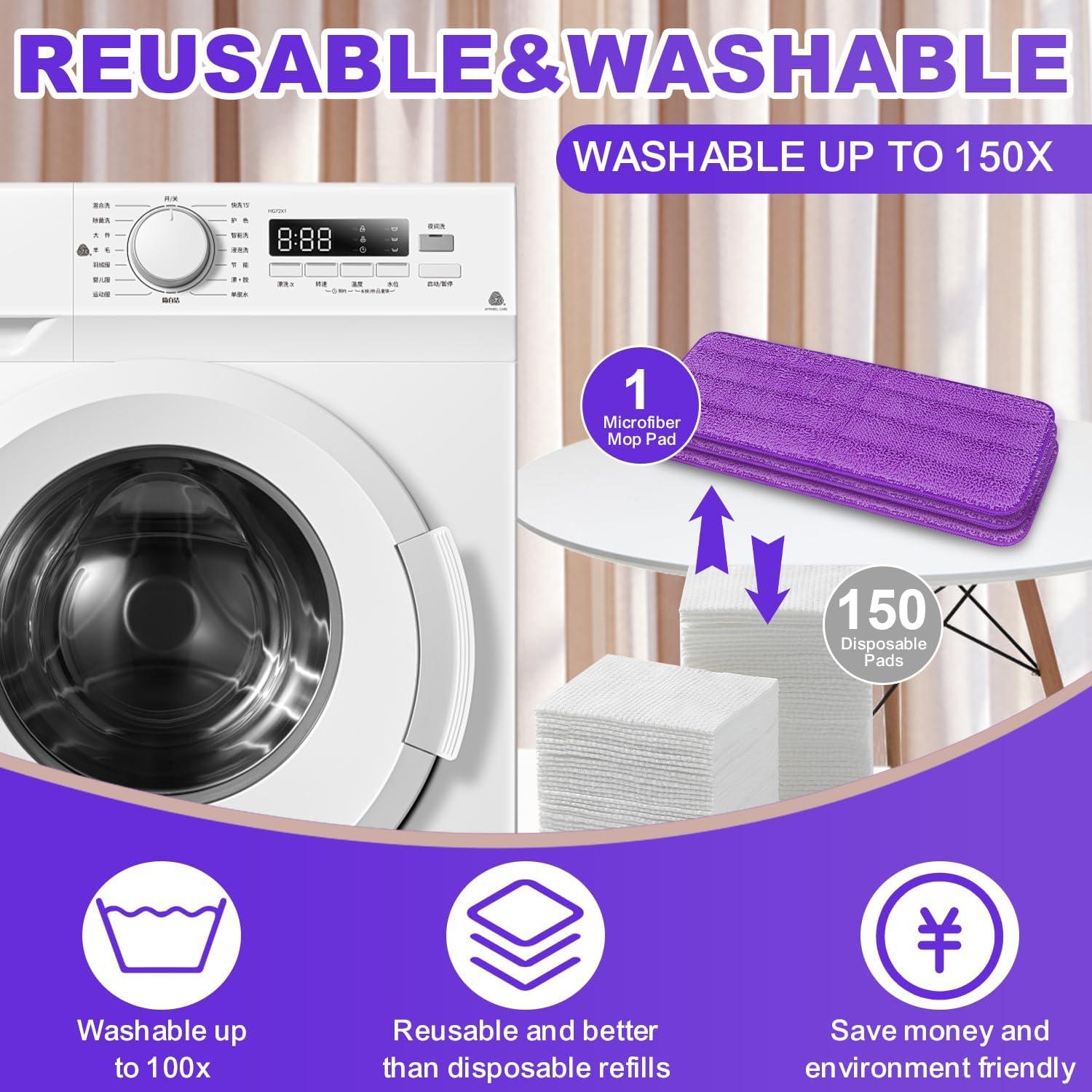 Paquete de 6 Almohadillas de Microfibra Reutilizables INFICRIME 33-38cm