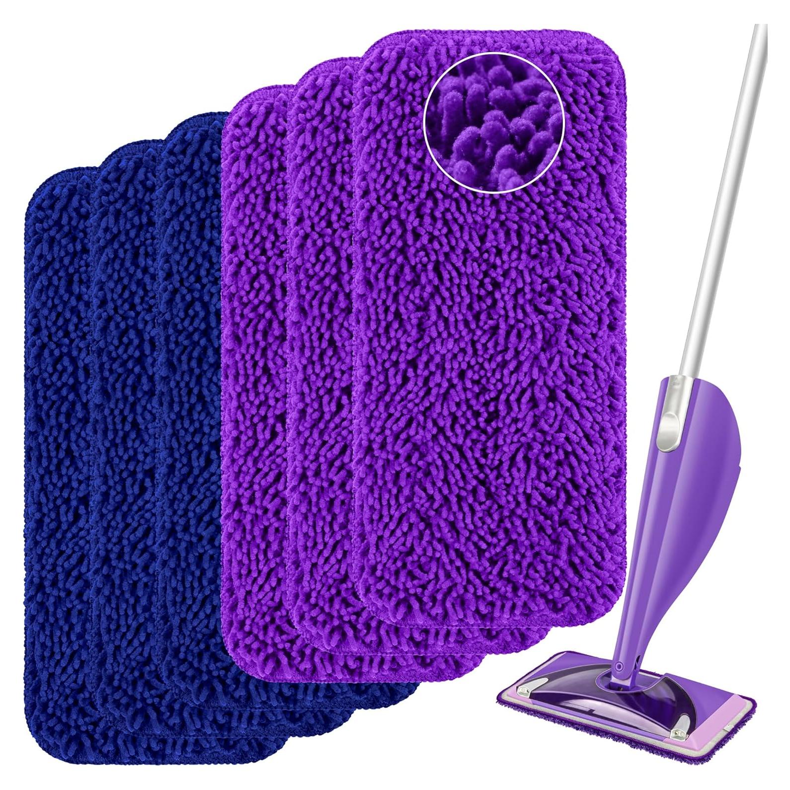 Paños de Mopa Reutilizables Aifacay 6 Piezas para Swiffer Wet Jet