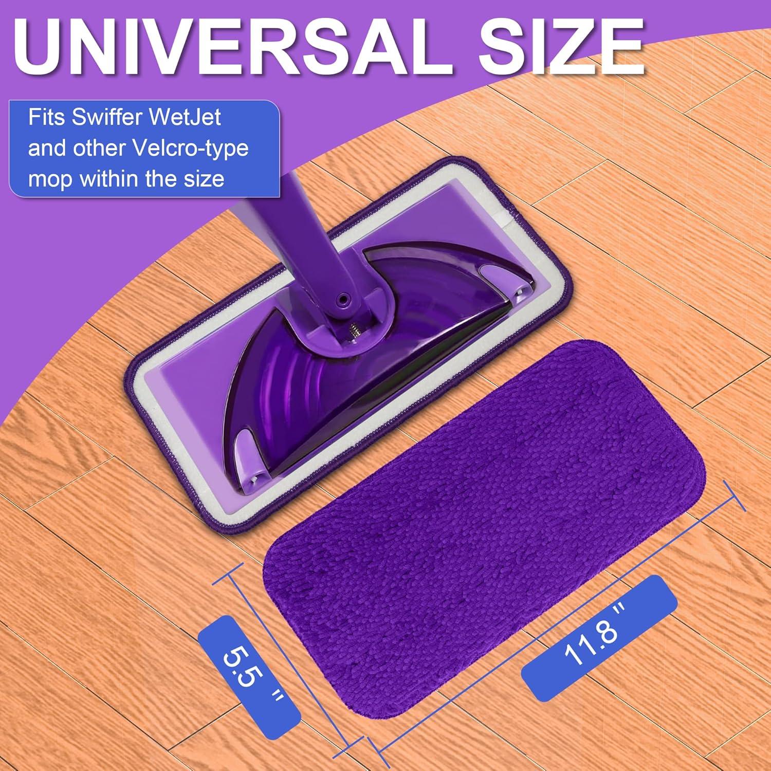 Paños de Mopa Reutilizables Aifacay 6 Piezas para Swiffer Wet Jet