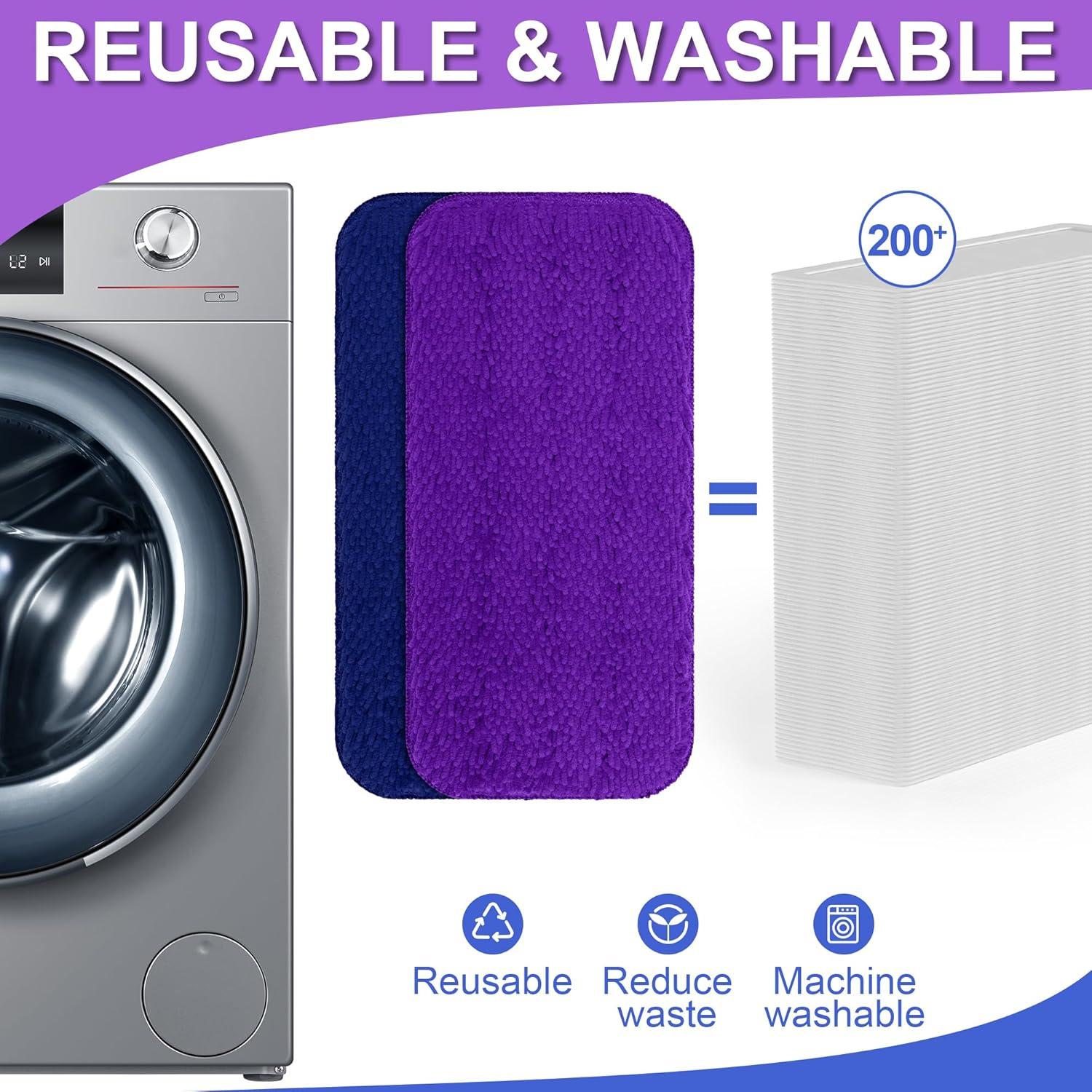 Paños de Mopa Reutilizables Aifacay 6 Piezas para Swiffer Wet Jet