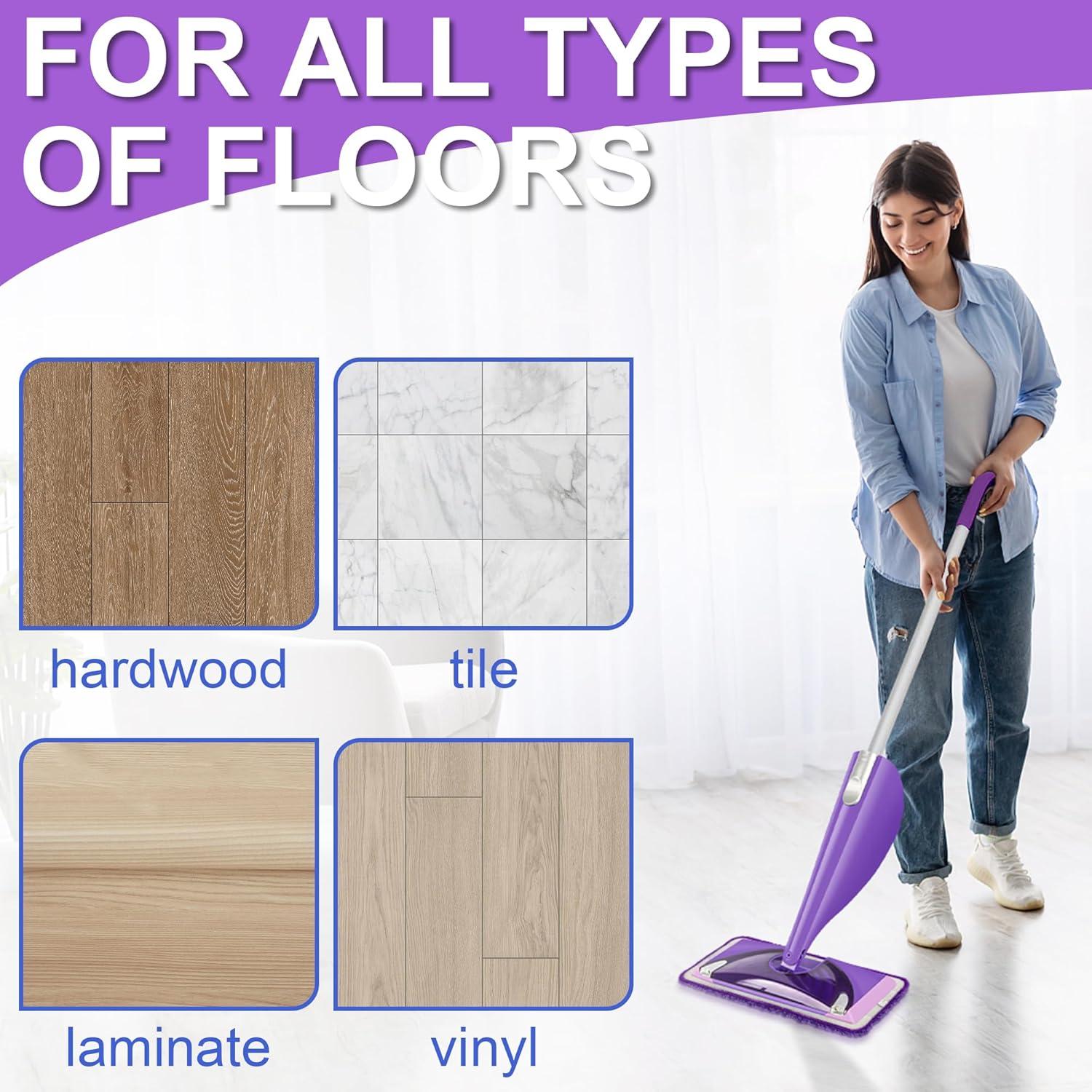 Paños de Mopa Reutilizables Aifacay 6 Piezas para Swiffer Wet Jet