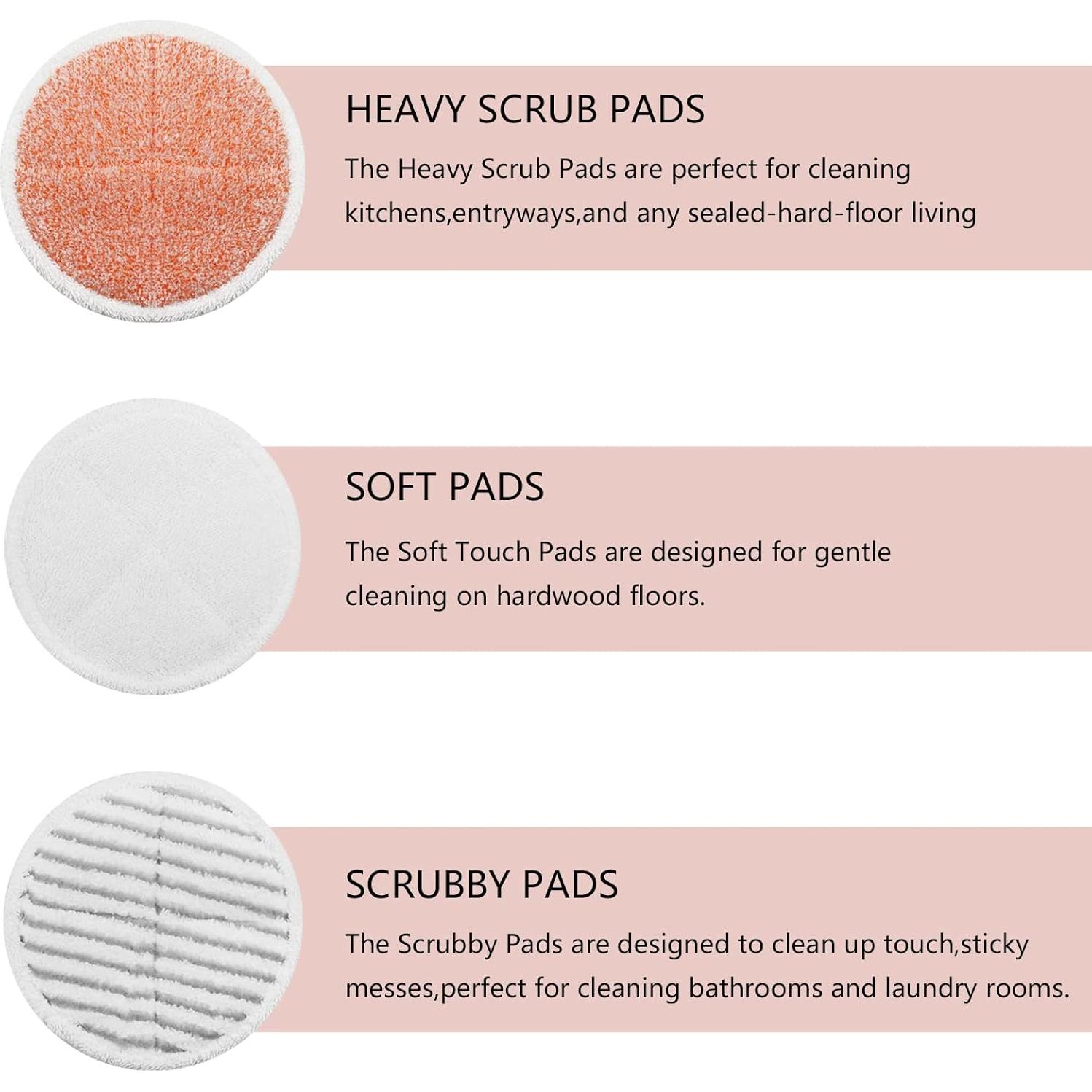 Juego de Almohadillas de Reemplazo BeiLan para Mopas Spinwave - 8 Pack