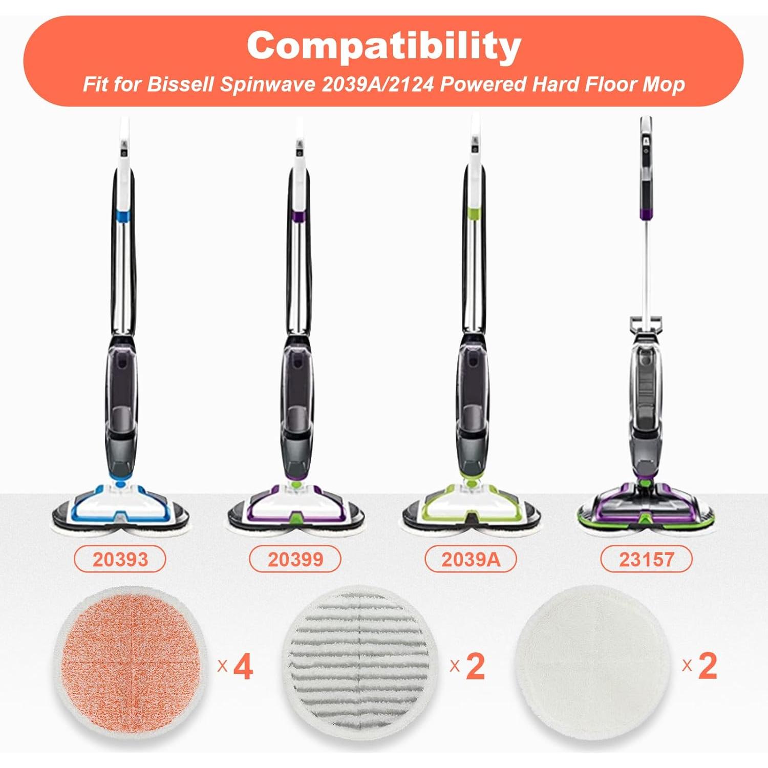 Juego de Almohadillas de Reemplazo BeiLan para Mopas Spinwave - 8 Pack