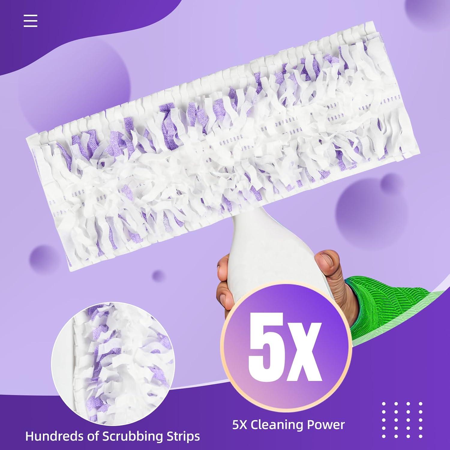 24 Almohadillas Desechables para Trapeador BTRSOLUS Power Mop