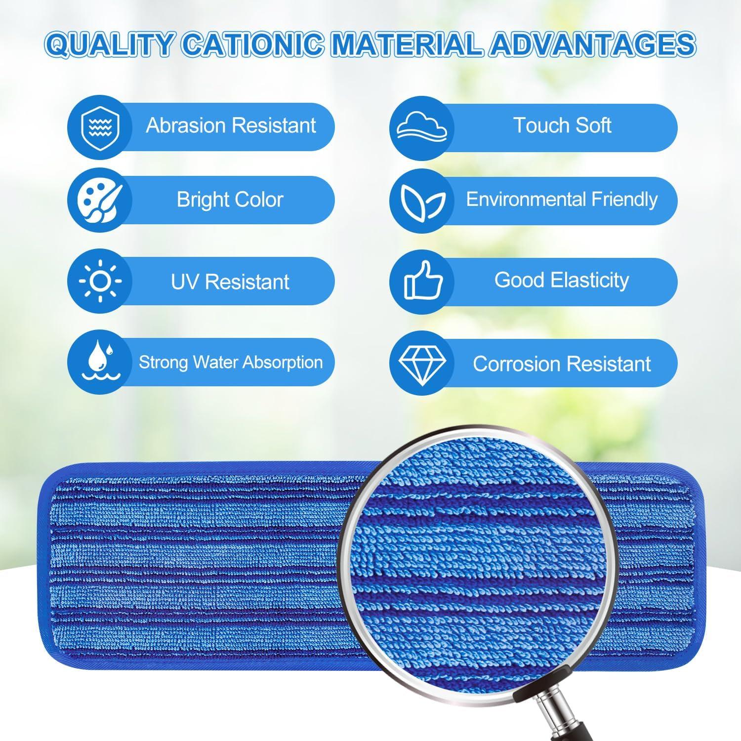 Paquete de 4 Almohadillas Reutilizables Swiffer Power Mop 38x12cm