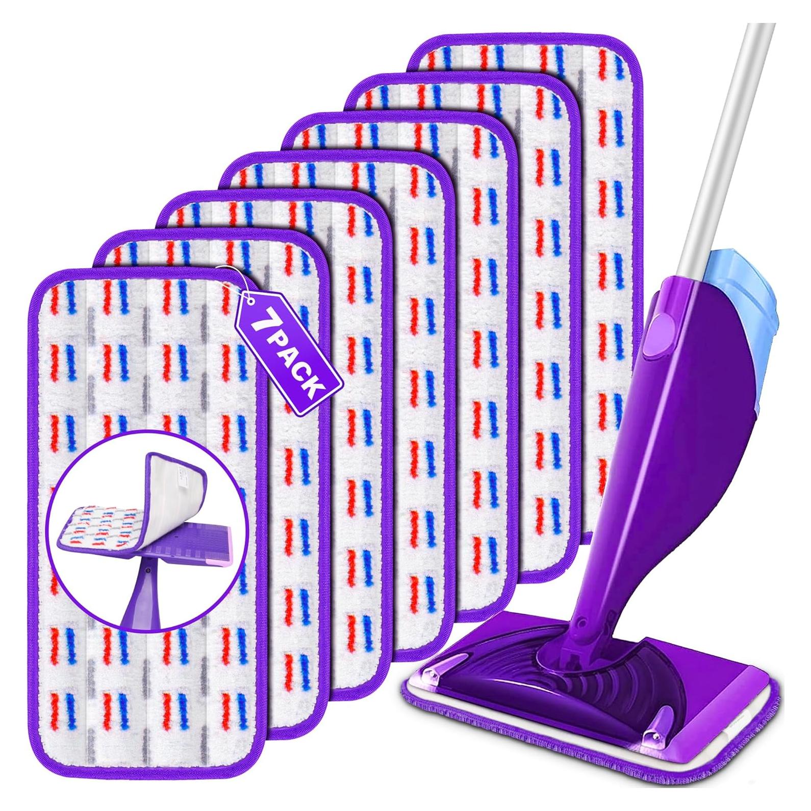 Paquete de 7 almohadillas de mopa reutilizables FORSPEEDER