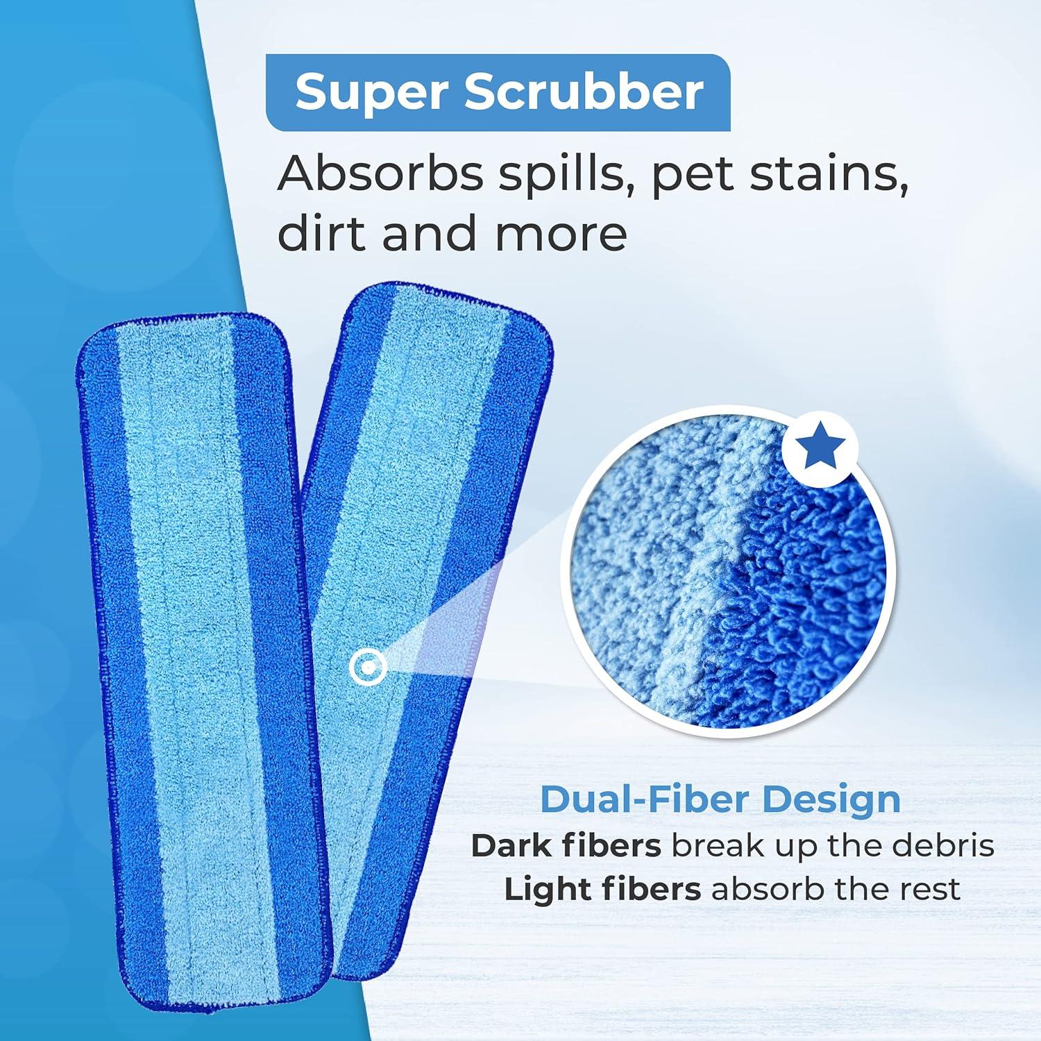 Paños de Mopa de Microfibra Turbo Mops - Reemplazo para Bona 3 Unidades