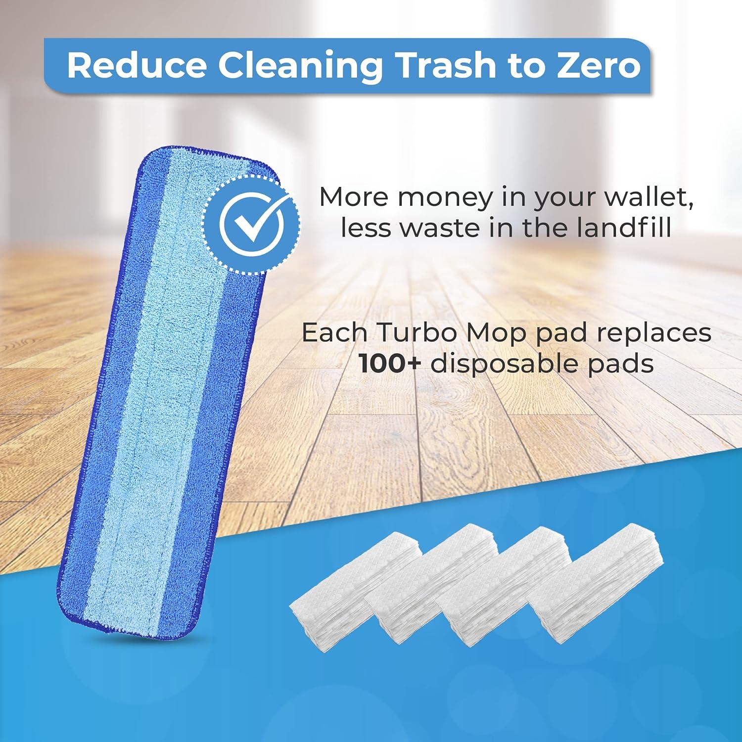 Paños de Mopa de Microfibra Turbo Mops - Reemplazo para Bona 3 Unidades