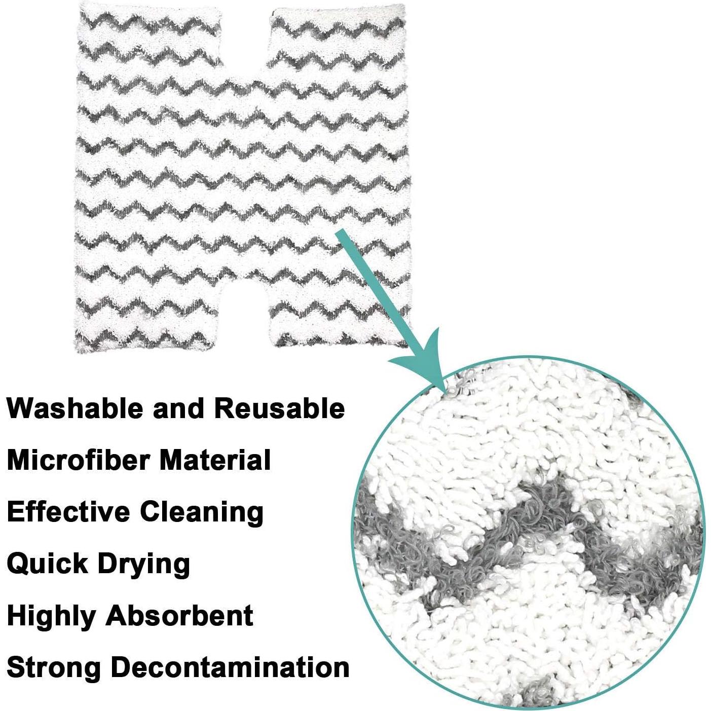 Paquete de 6 almohadillas de microfibra para mopas Shark