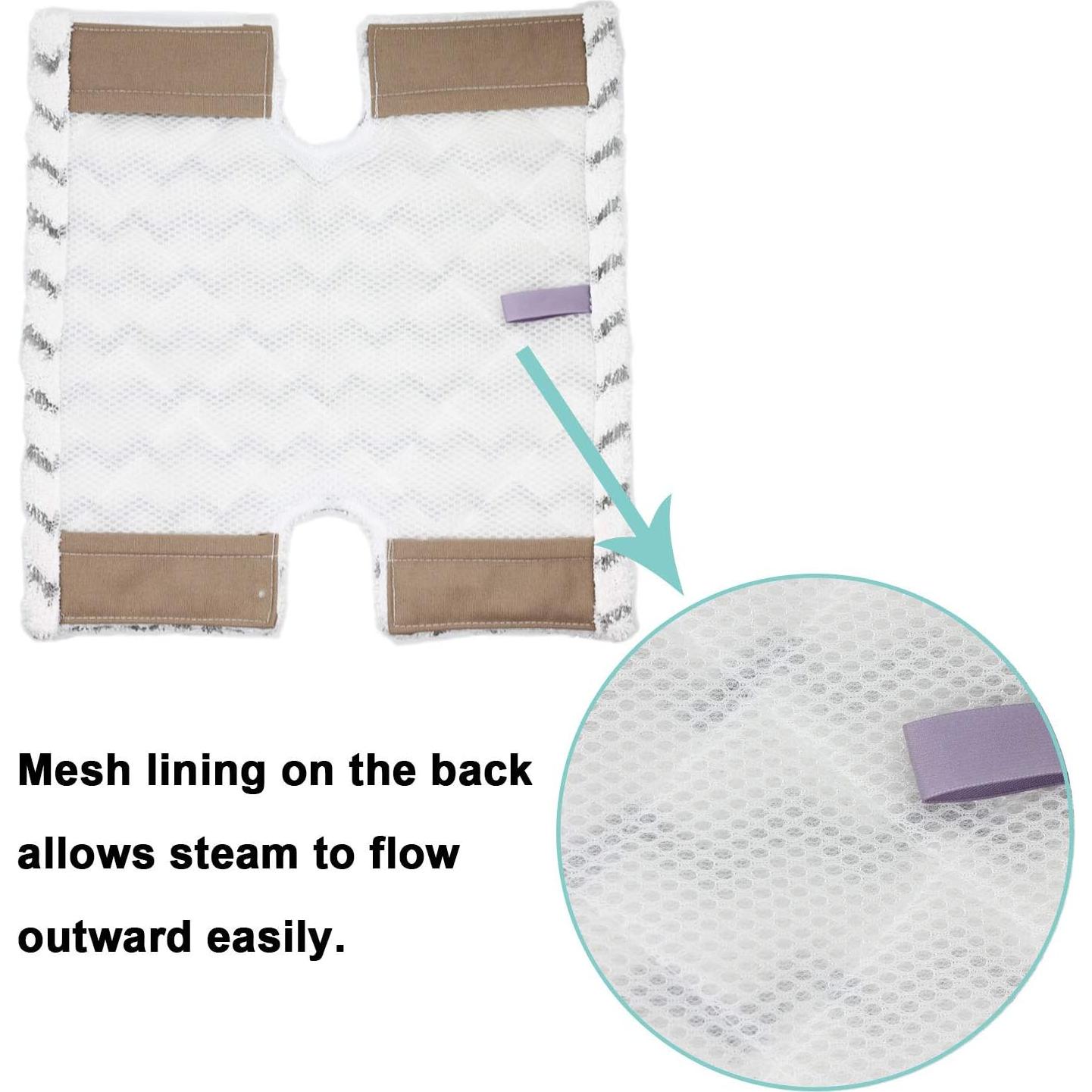 Paquete de 6 almohadillas de microfibra para mopas Shark