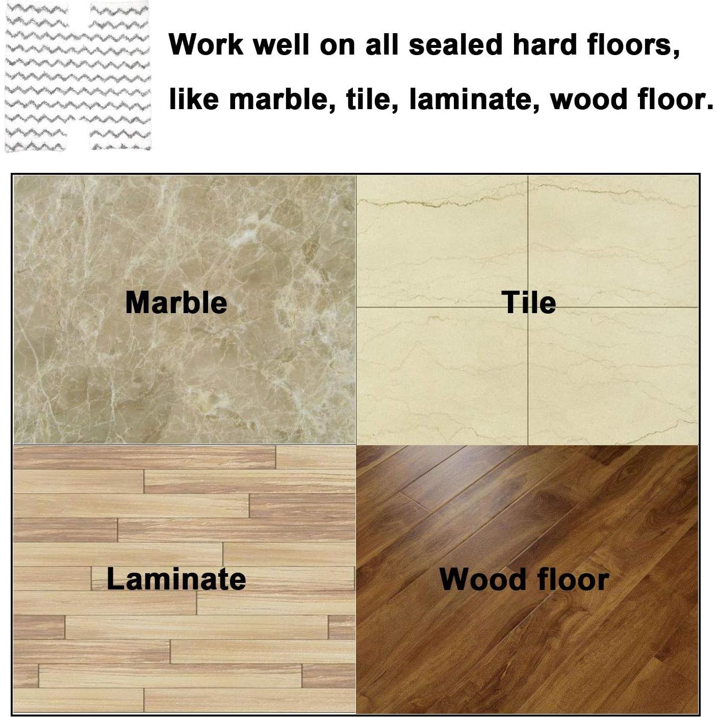 Paquete de 6 almohadillas de microfibra para mopas Shark