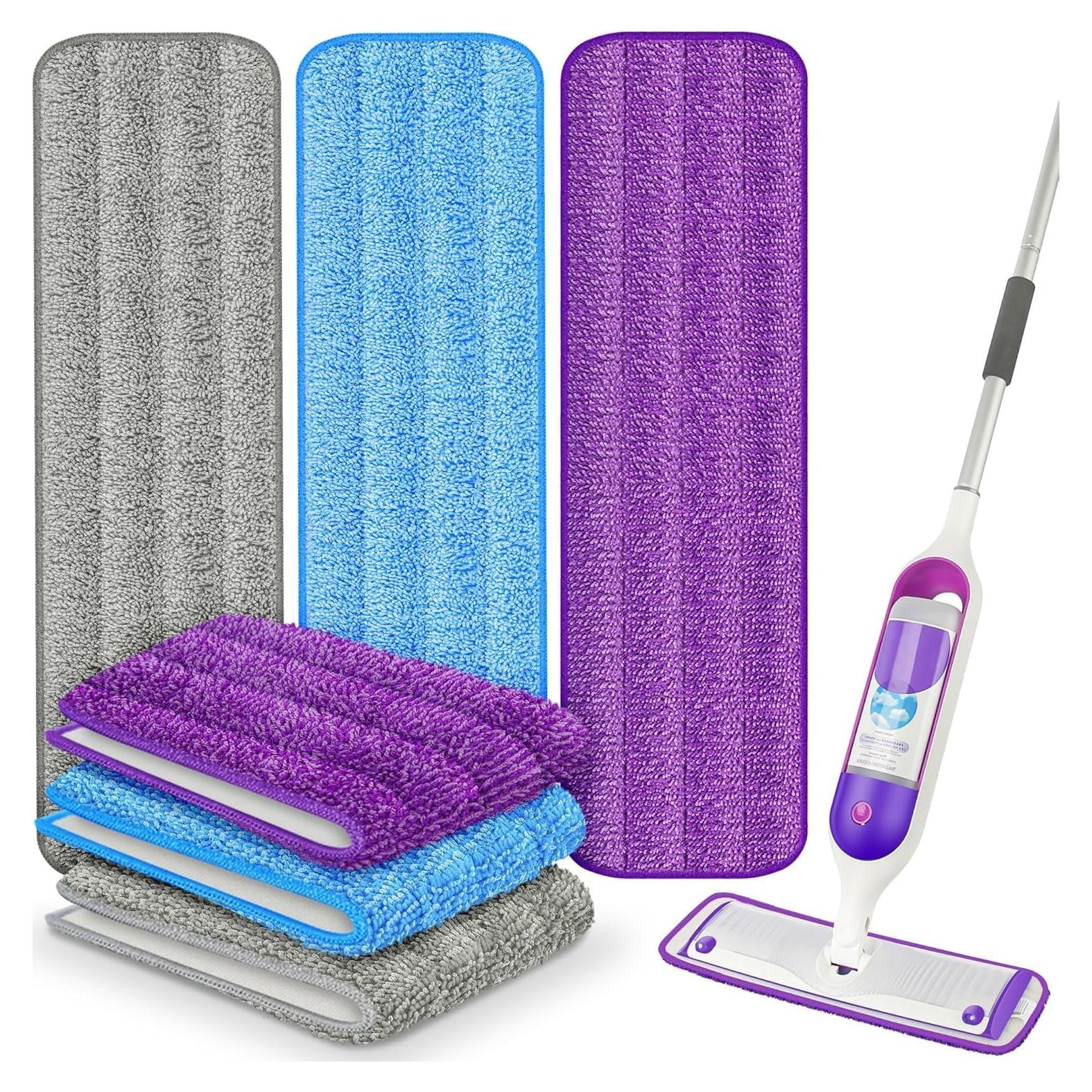 Paquete de 6 almohadillas de fregona reutilizables UMAYCOOL