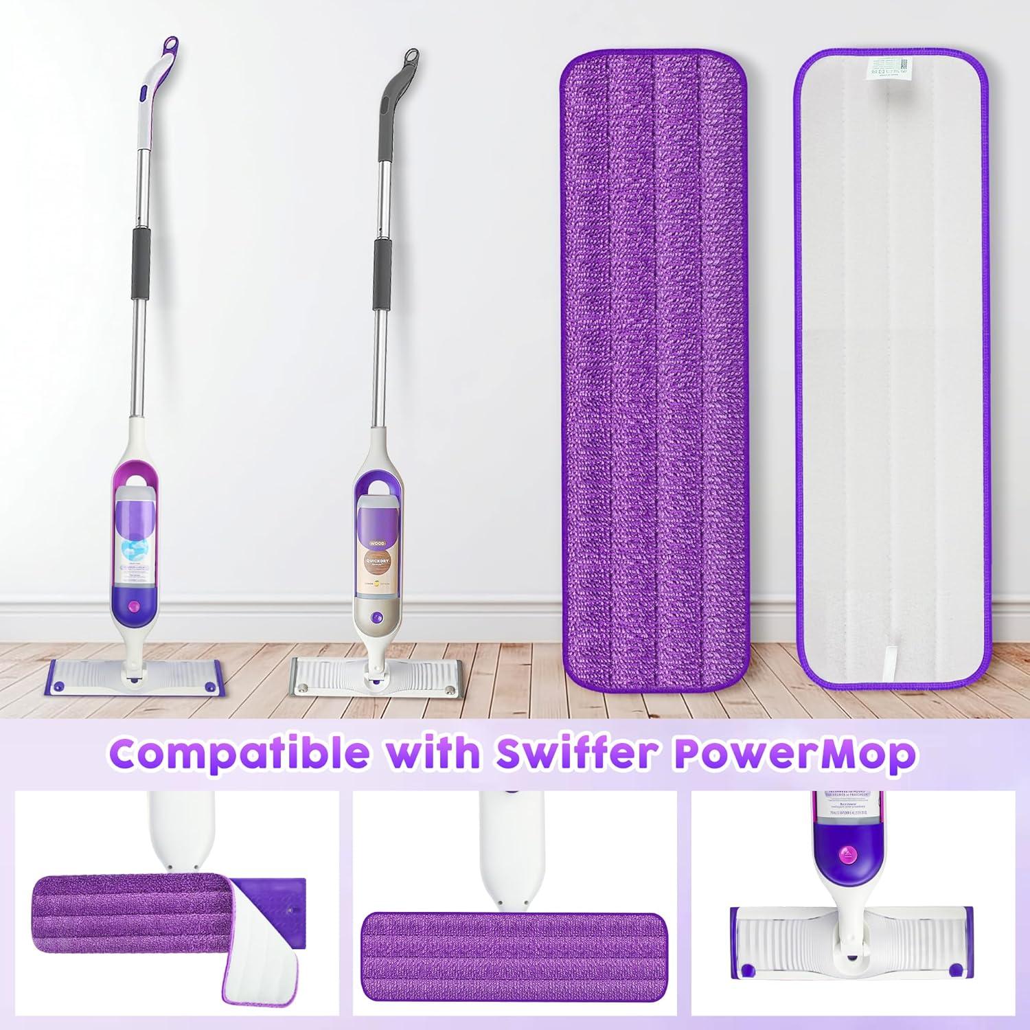 Paquete de 6 almohadillas de fregona reutilizables UMAYCOOL